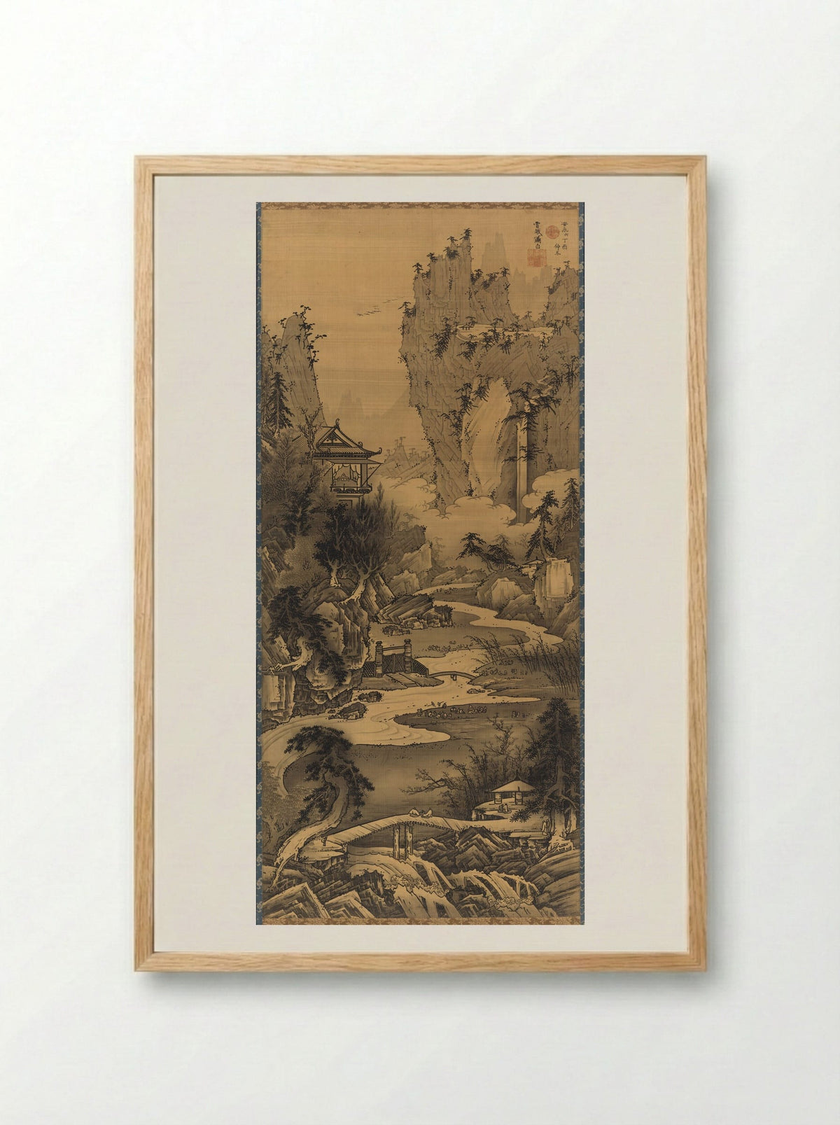 Orchid Pavilion Gathering - Soga Shōhaku - Framed Print Wood