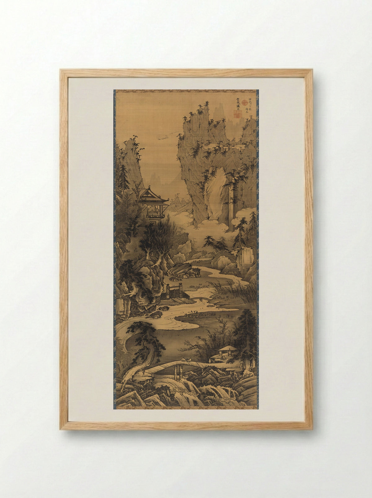 Orchid Pavilion Gathering - Soga Shōhaku - Framed Print Wood