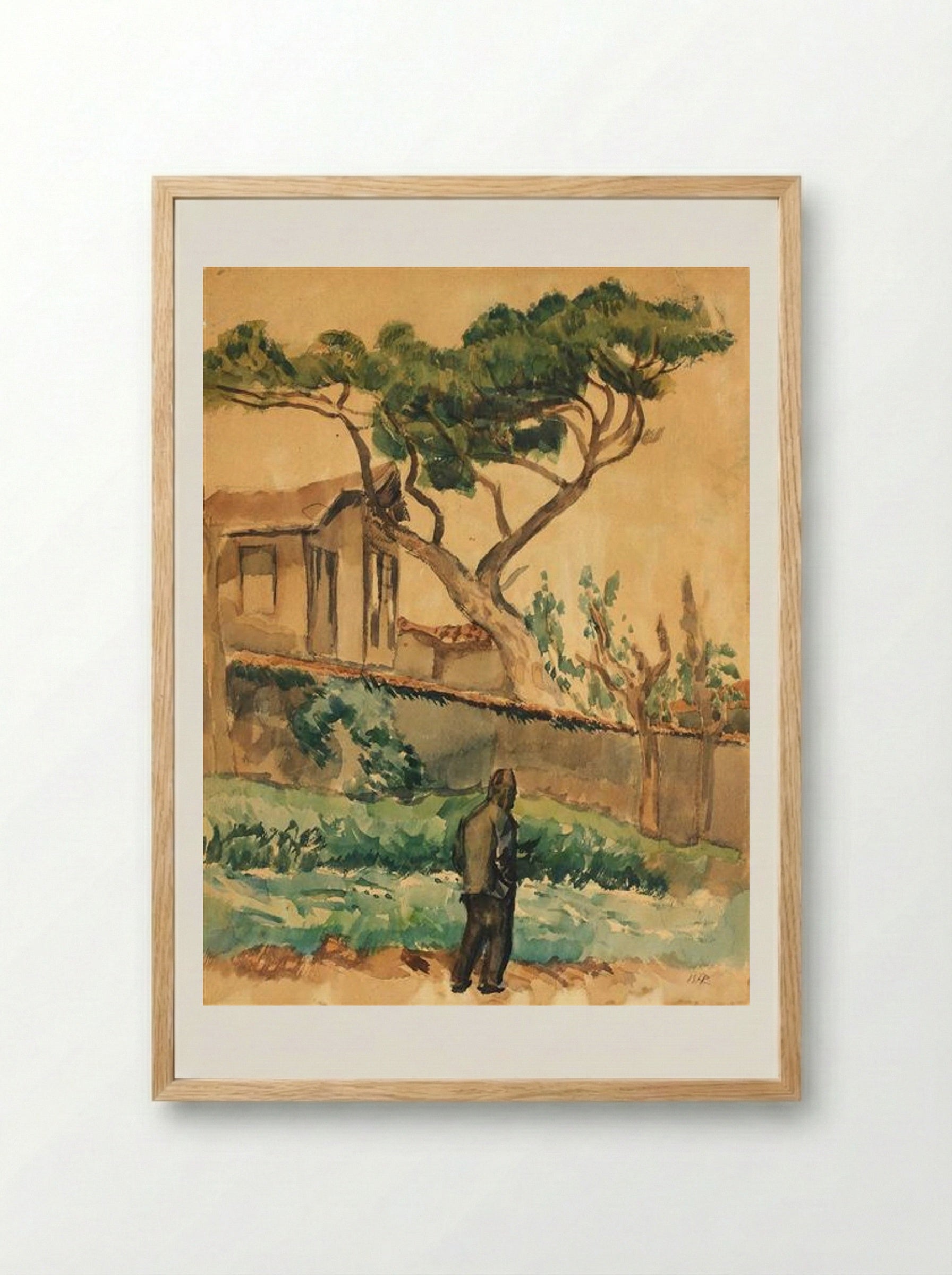 Oriental Landscape - Iosif Iser - Framed Print Wood