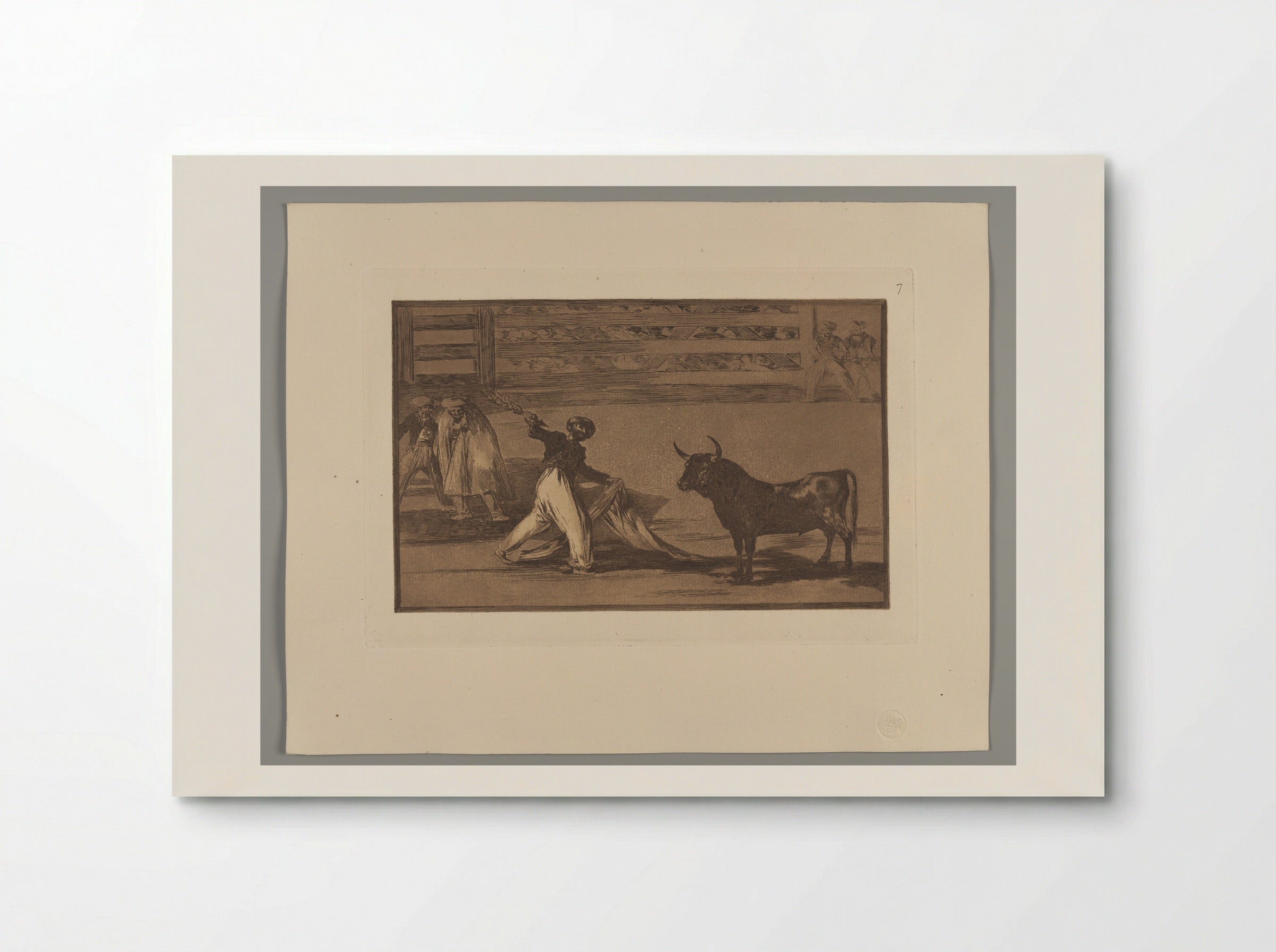 Origin of the Harpoons or Banderillas - Francisco José de Goya y Lucientes - Poster