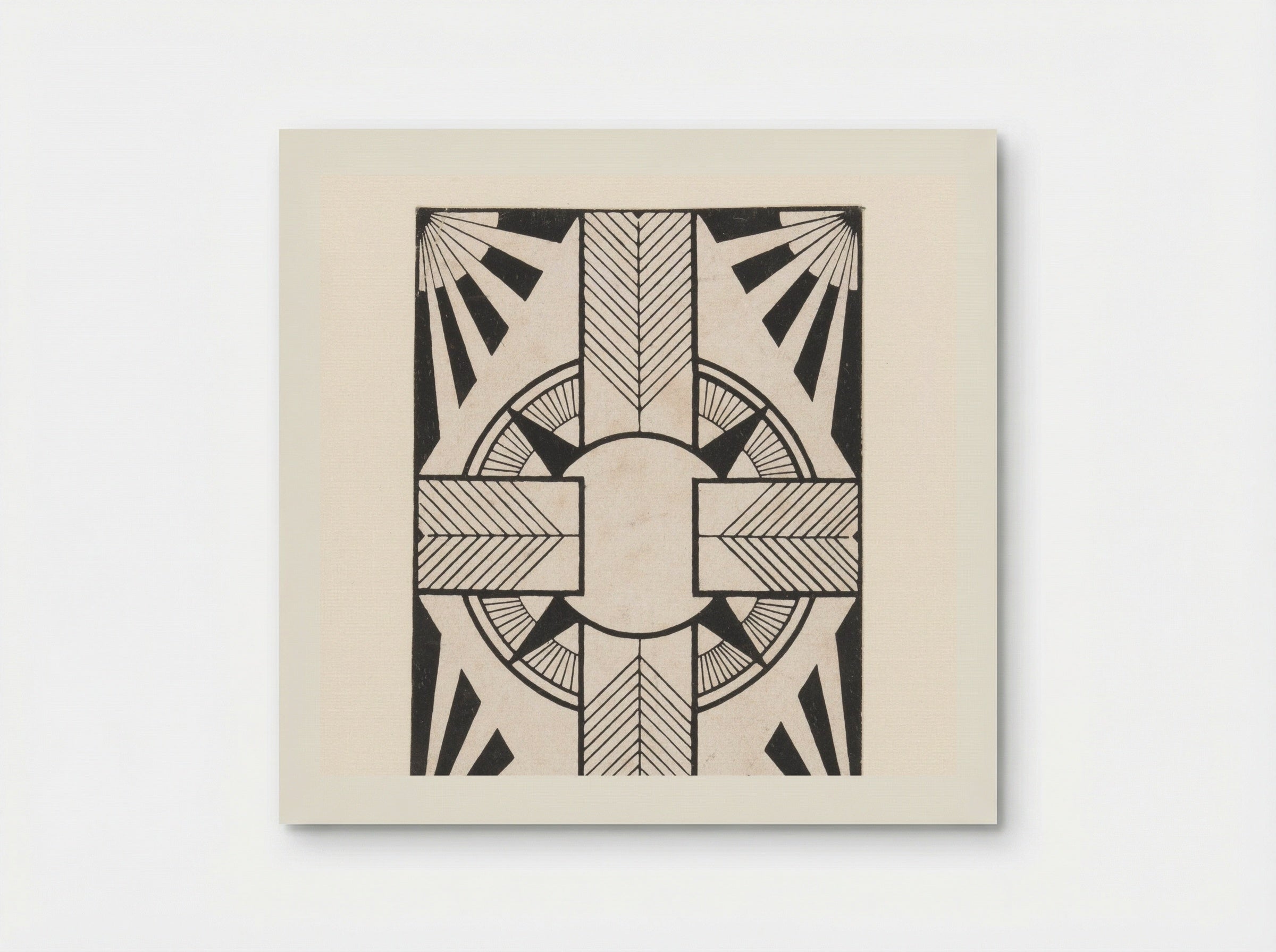 Ornament met cirkel en kruis - Samuel Jessurun de Mesquita - Poster