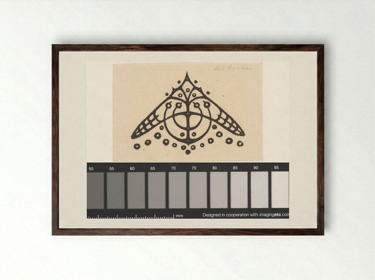 Ornament - Julie de Graag - Framed Print Dark Wood