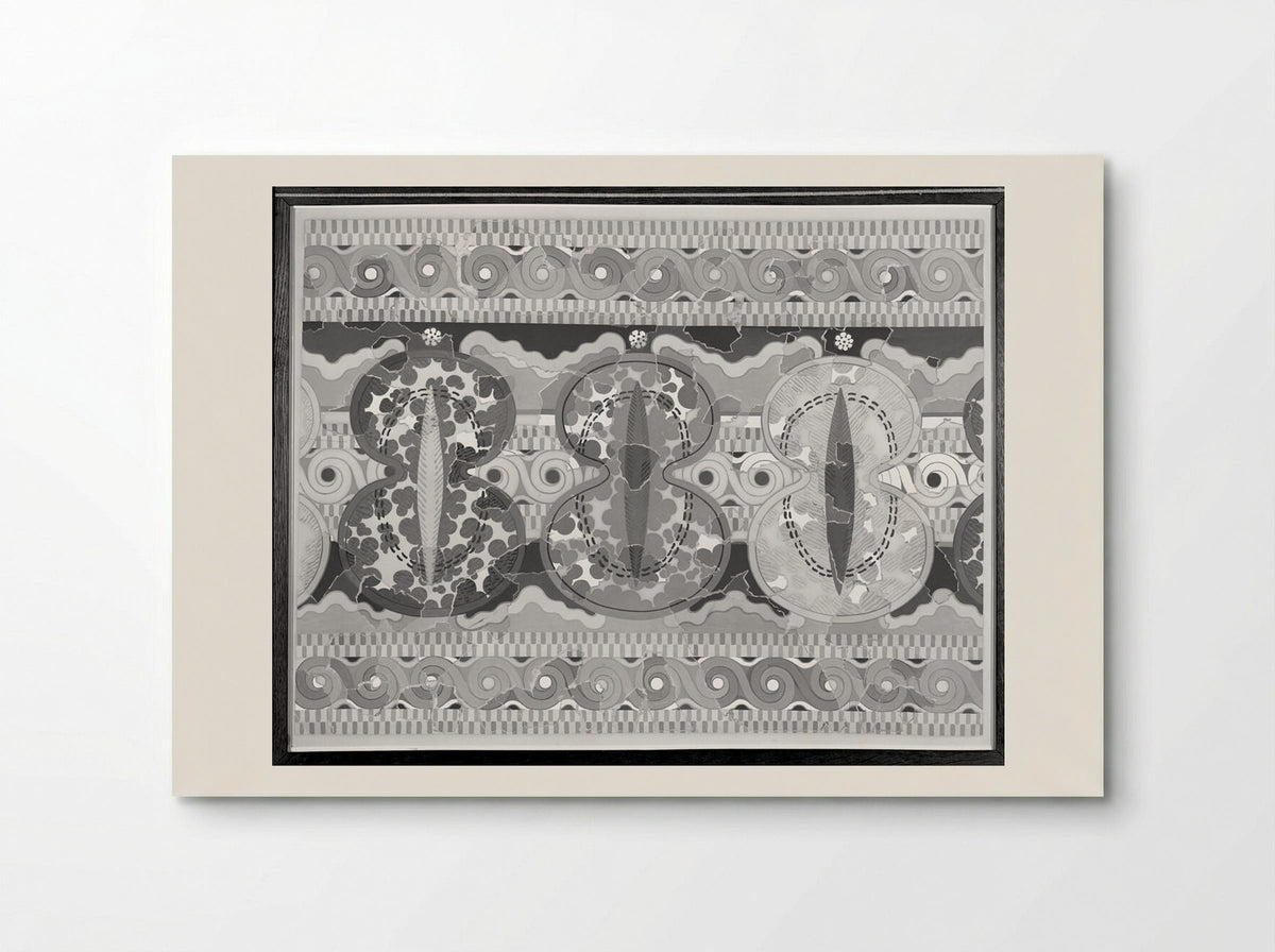 Ornamental Frieze (after a fresco from the Palace of Tiryns, Argolis) - Fine Art Print - Poster
