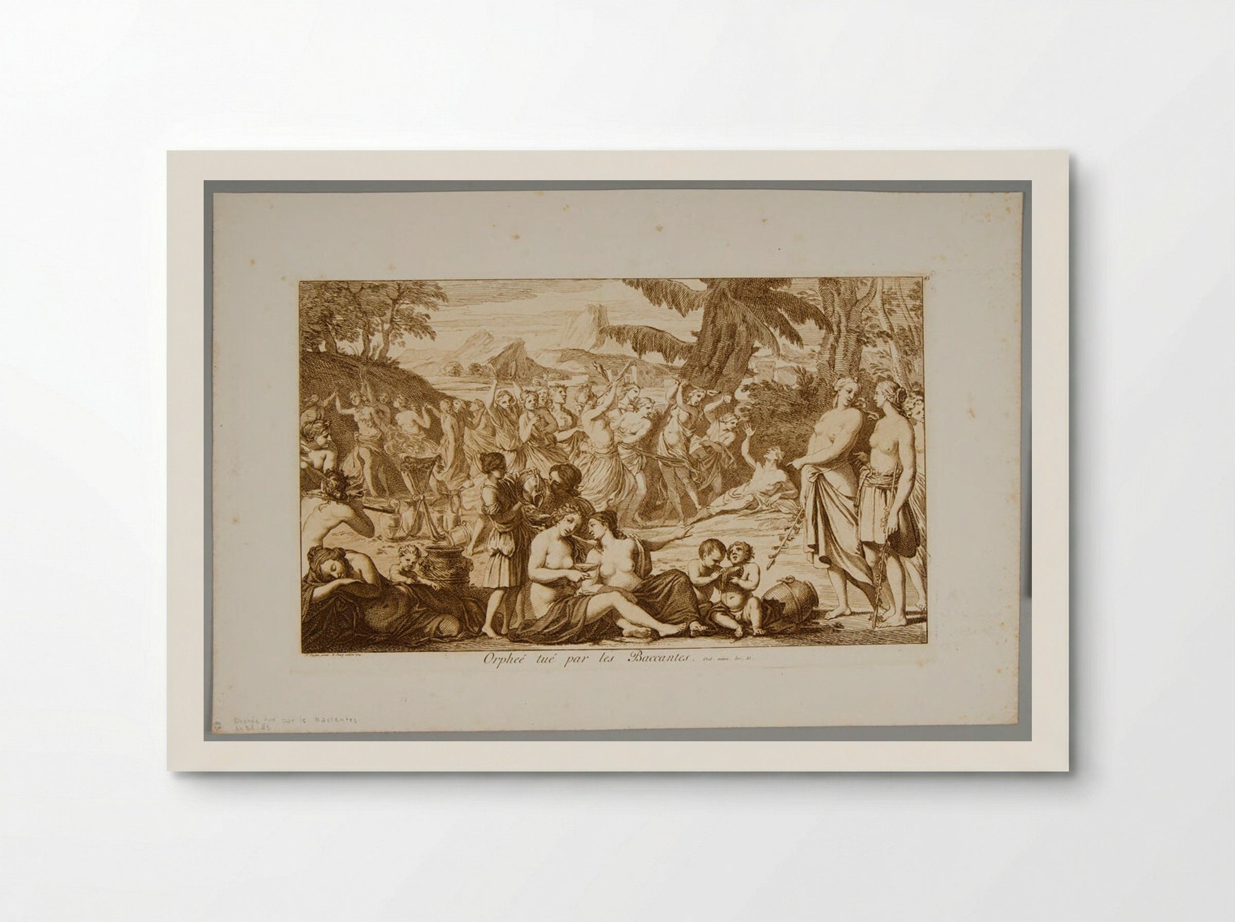 Orpheus Killed by the Bacchantes - Bernard Picart - Poster