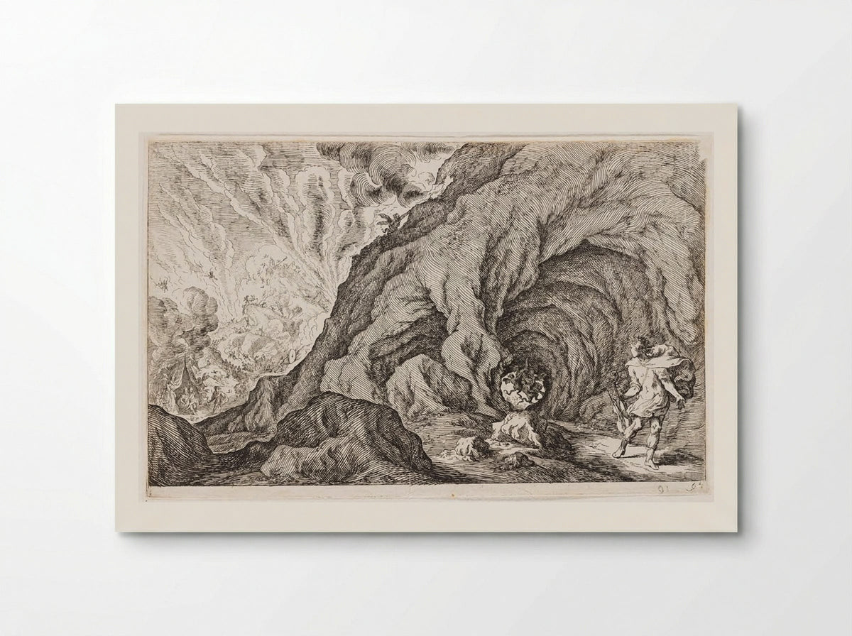 Orpheus Looks Back and Loses Eurydice to Hades - Johann Wilhelm Baur - Poster