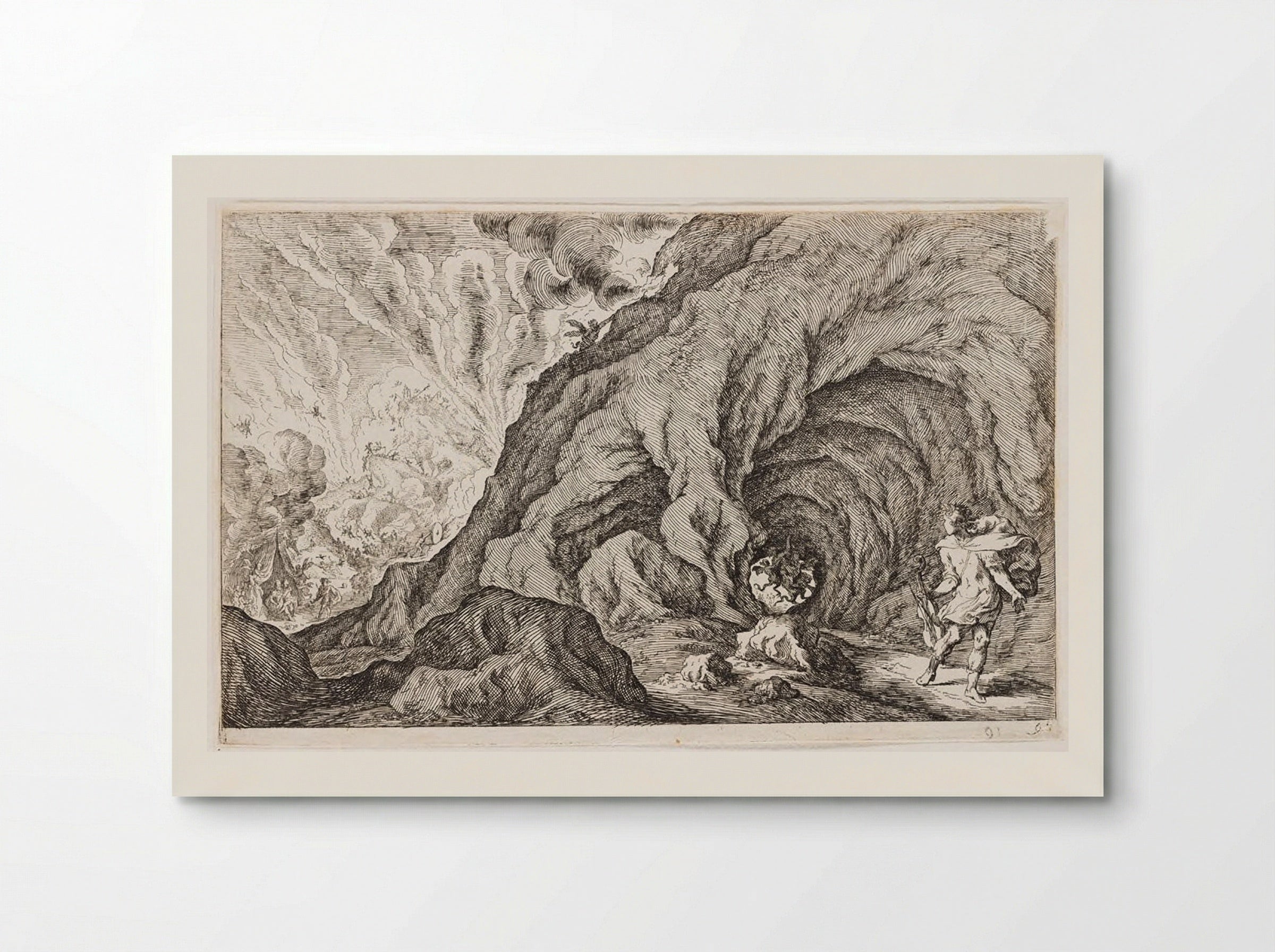 Orpheus Looks Back and Loses Eurydice to Hades - Johann Wilhelm Baur - Poster