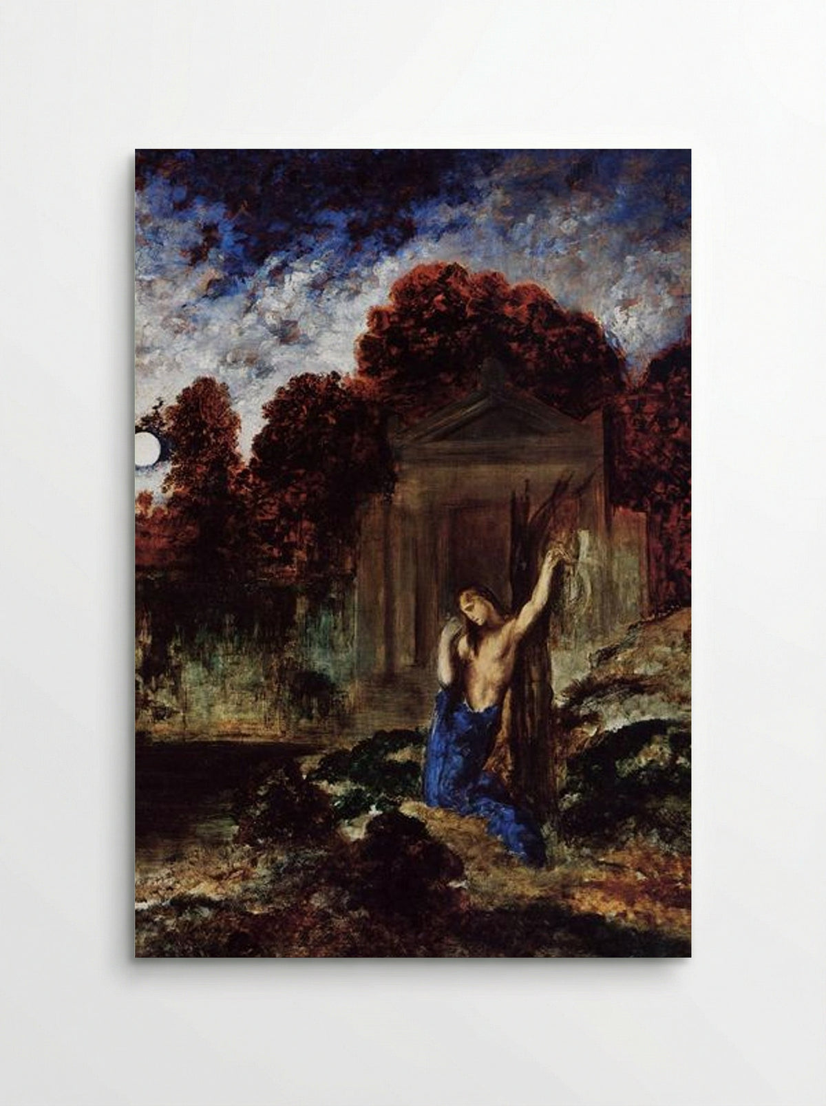 Orpheus at the Tomb of Eurydice - Gustave Moreau - Poster