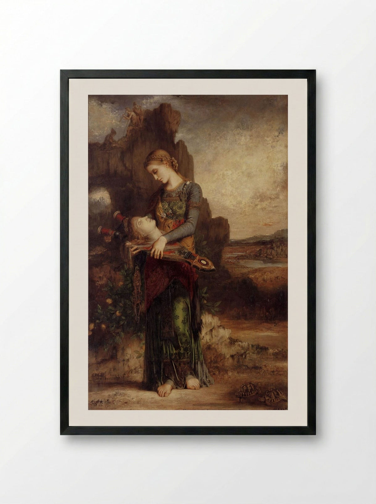 Orpheus - Gustave Moreau - Framed Print Black