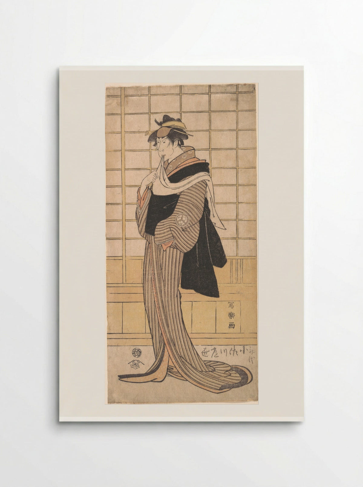 Osagawa Tsuneyo II as the hairdresser O-Roku - Tōshūsai Sharaku - Poster