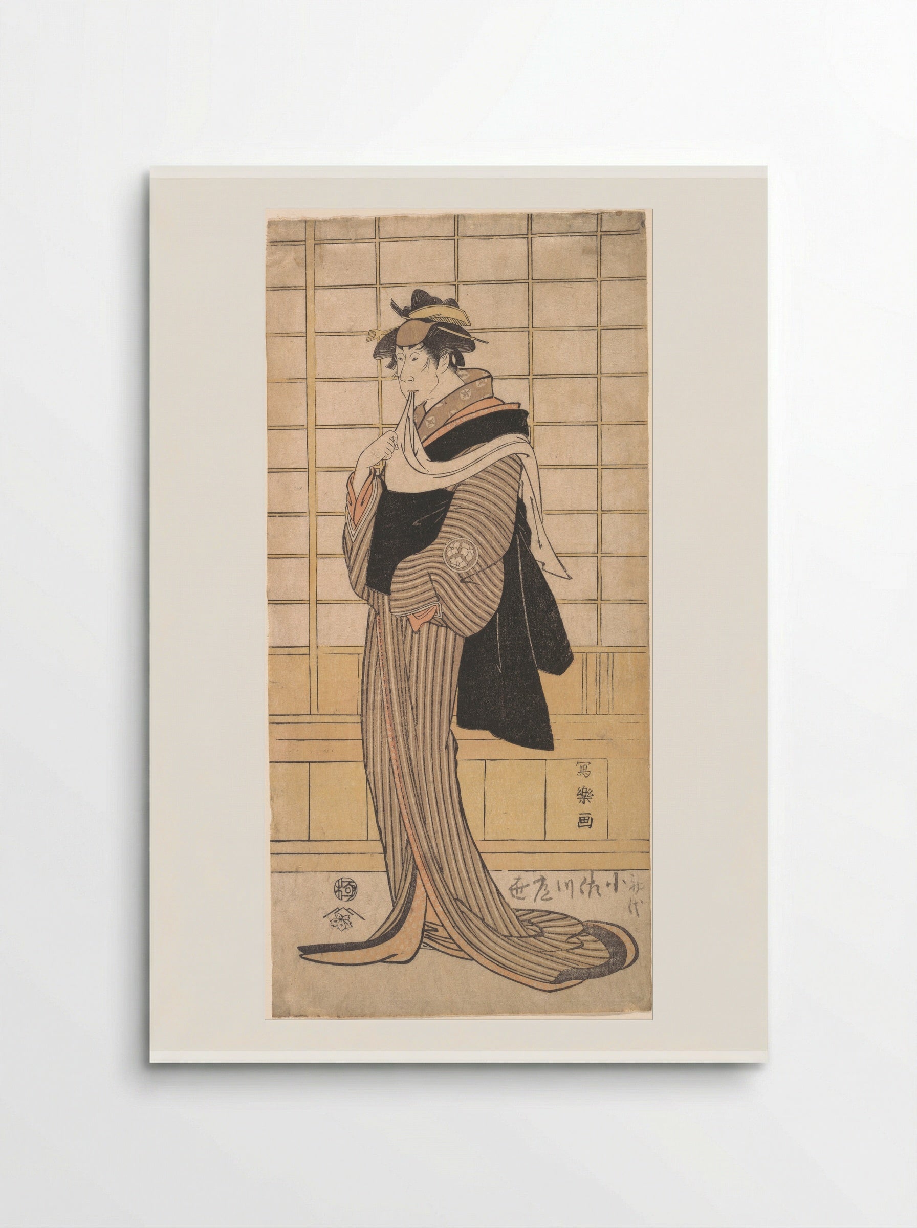 Osagawa Tsuneyo II as the hairdresser O-Roku - Tōshūsai Sharaku - Poster
