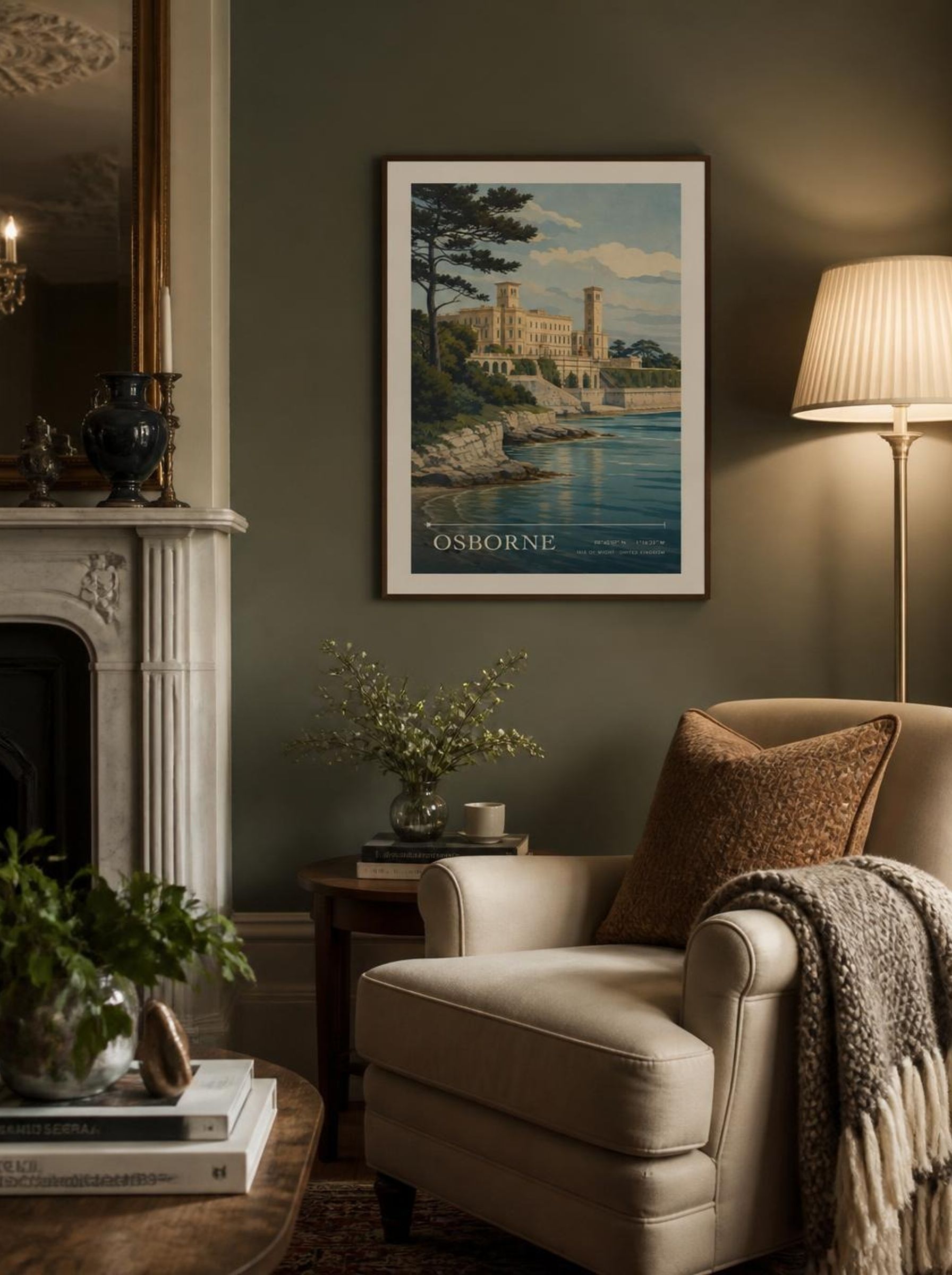Osborne Isle of Wight United Kingdom Travel Poster - Lifestyle