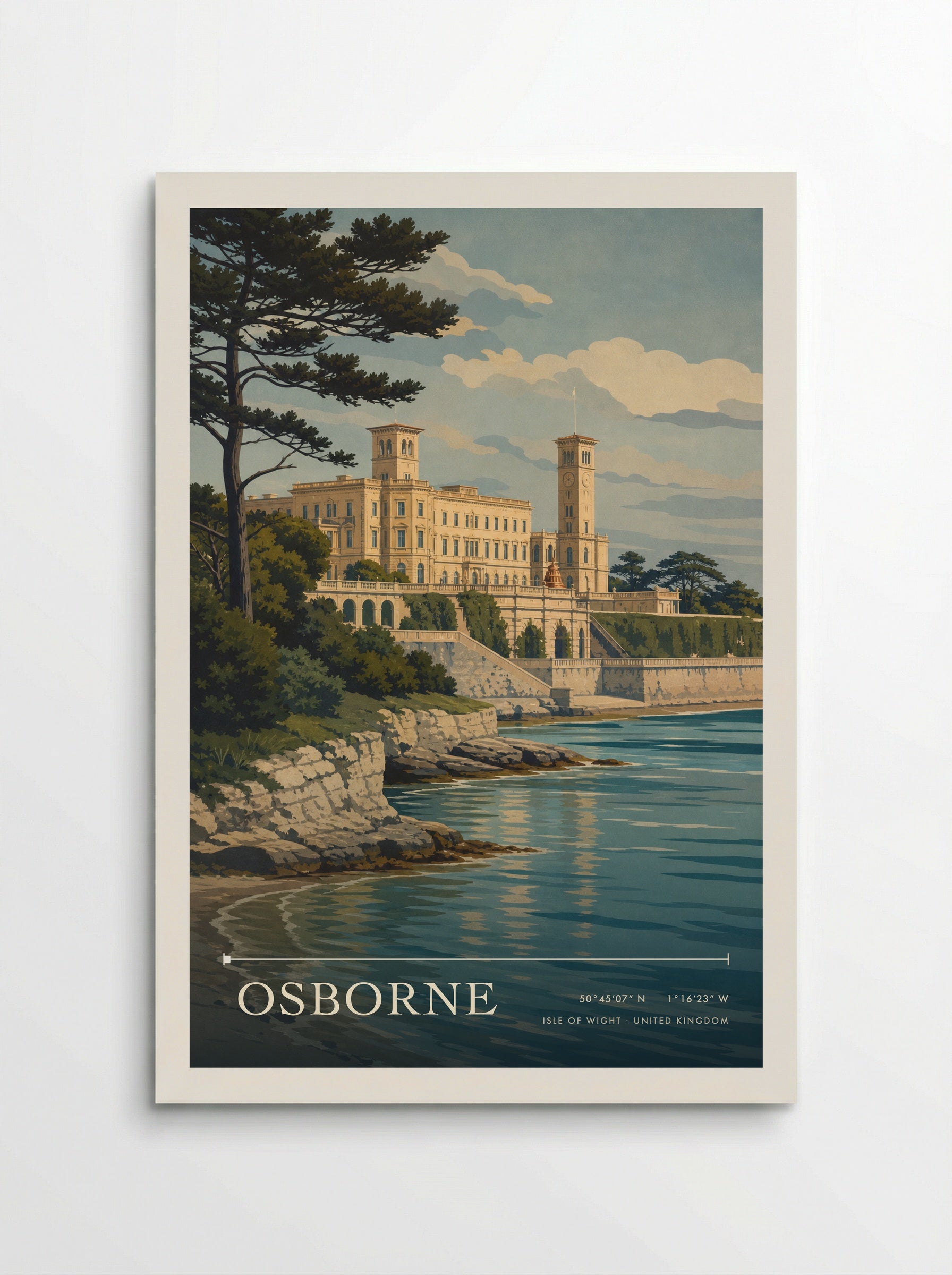 Osborne Isle of Wight United Kingdom Travel Poster - Poster