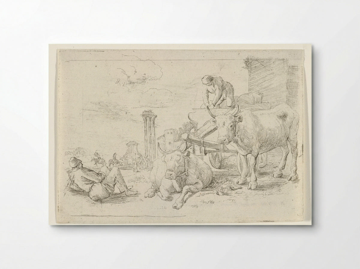 Ossenkar (Ox Cart) - Jan van Ossenbeeck - Poster