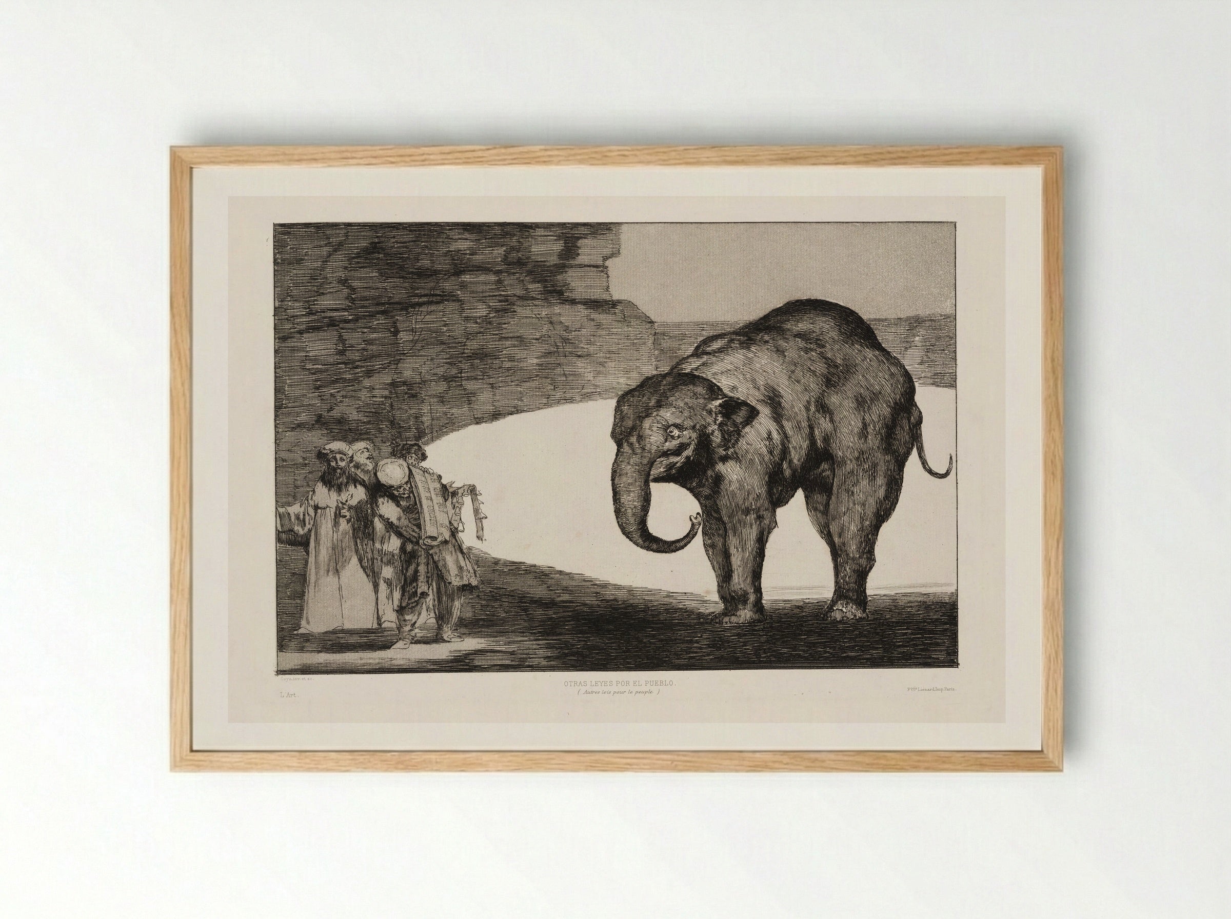 Otras leyes por el pueblo - Francisco José de Goya y Lucientes - Framed Print Wood