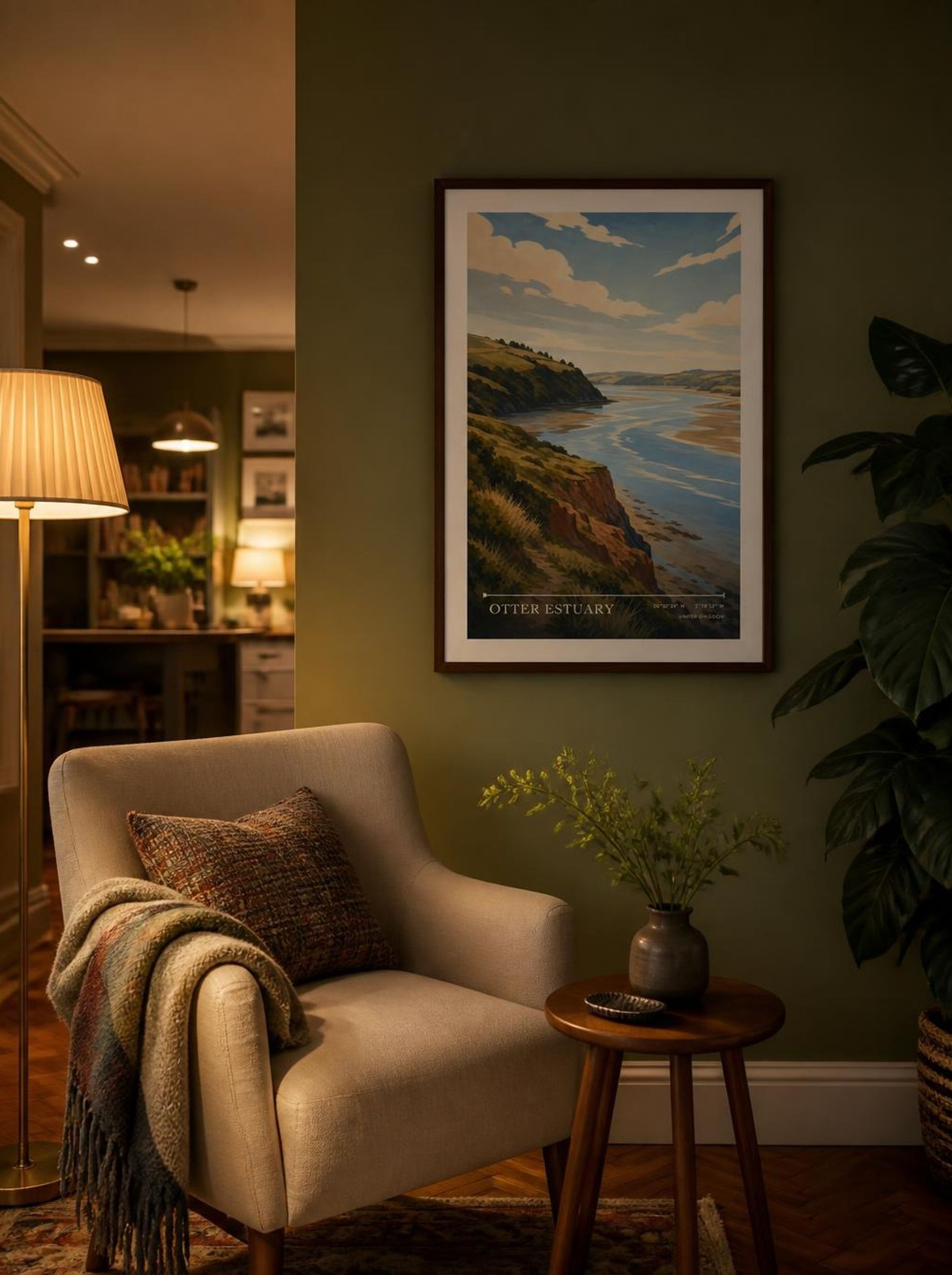 Otter Estuary United Kingdom Travel Poster - Lifestyle