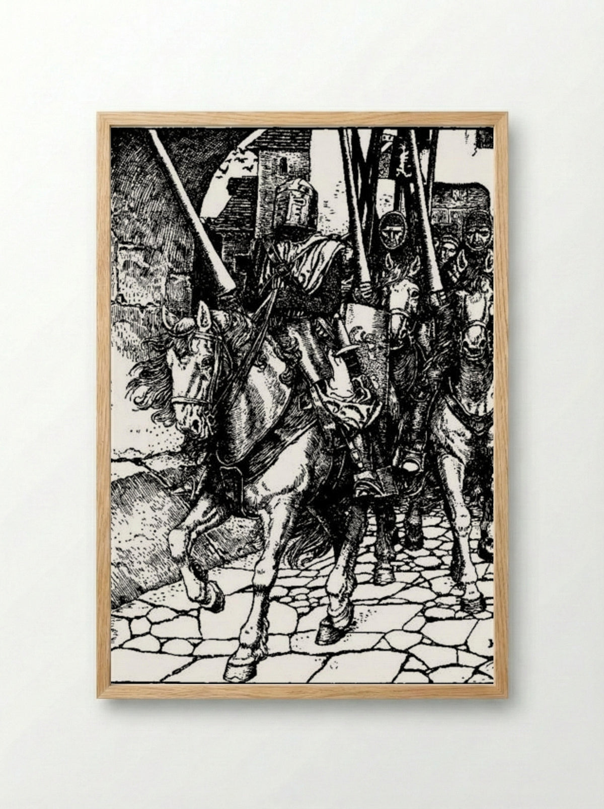 Otto of the Silver Hand - Howard Pyle - Framed Print Wood