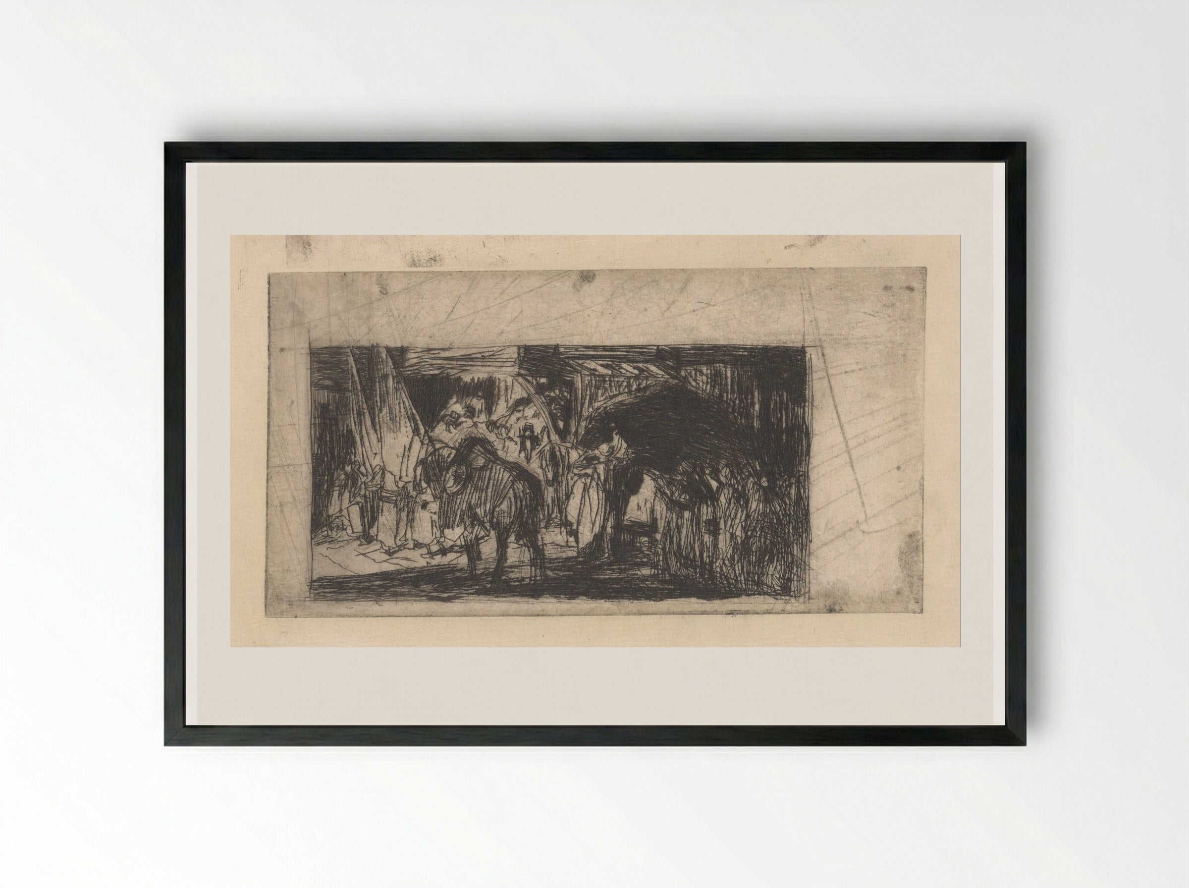 Ottomaanse optocht - Marius Bauer - Framed Print Black