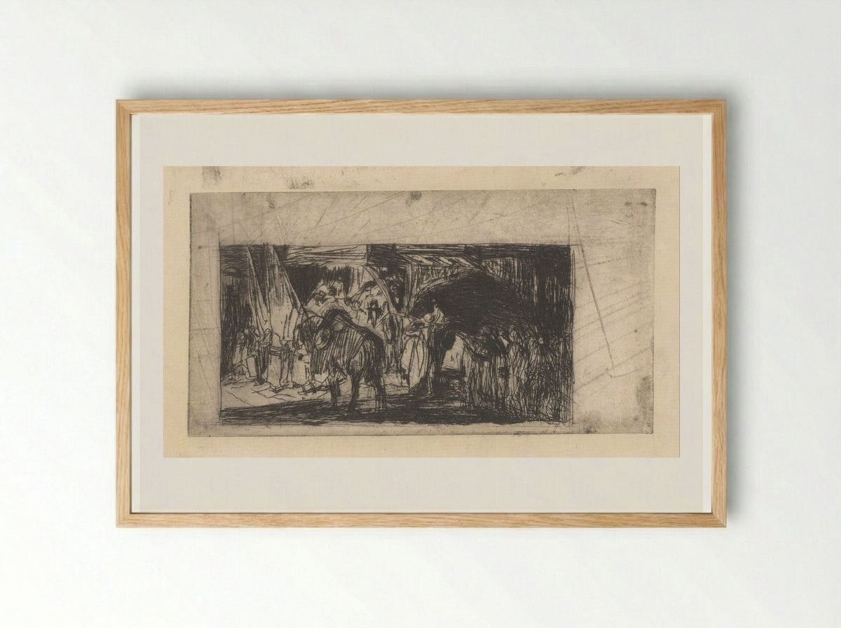 Ottomaanse optocht - Marius Bauer - Framed Print Wood