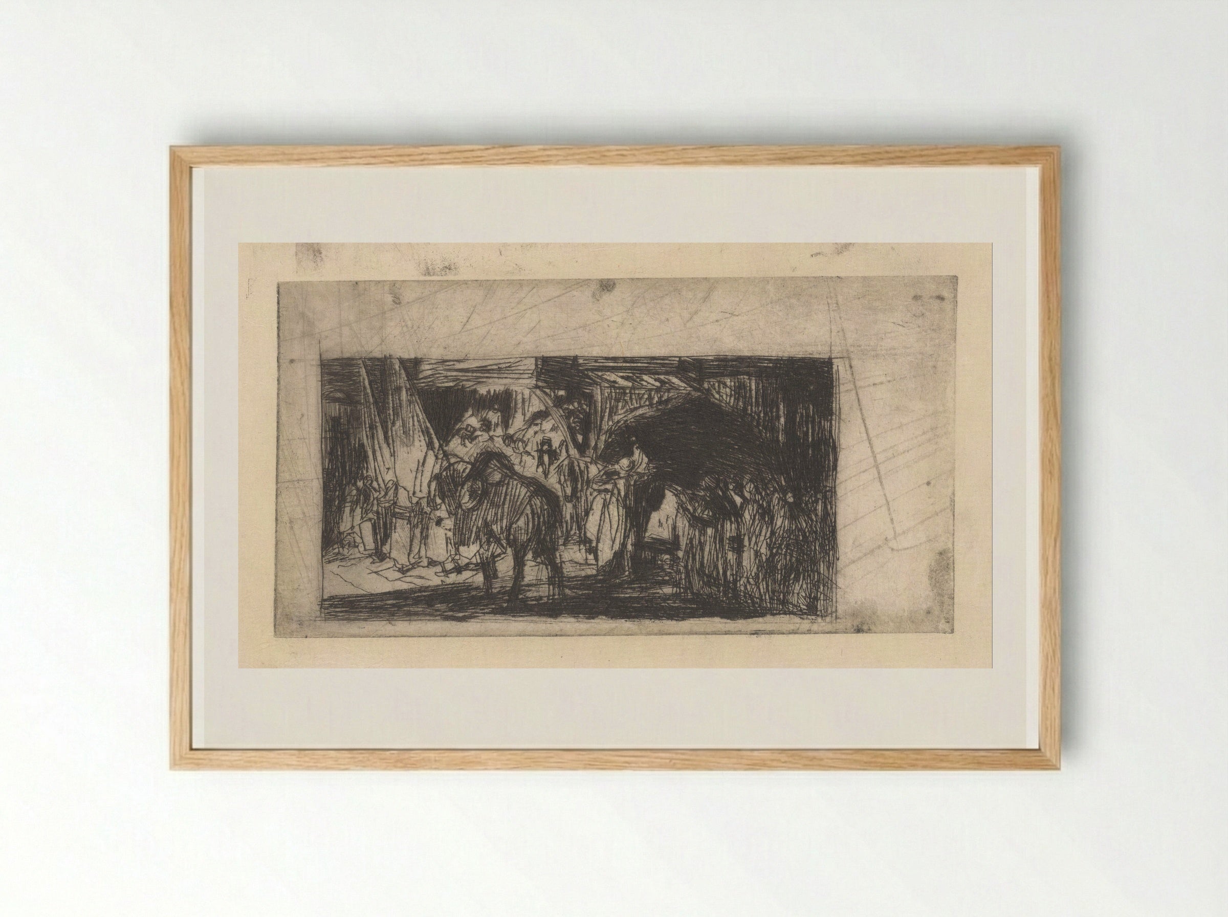 Ottomaanse optocht - Marius Bauer - Framed Print Wood