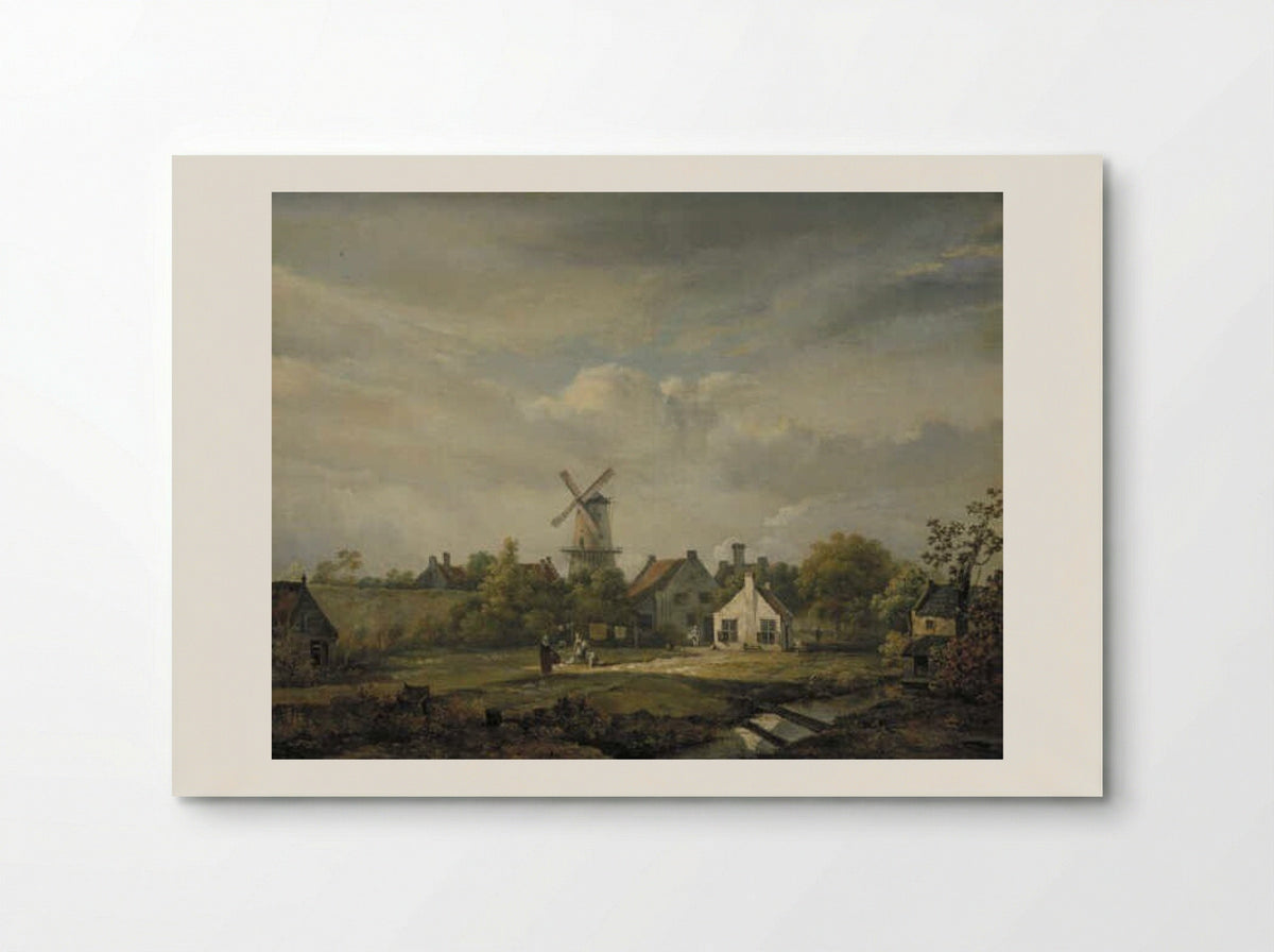 Oude huizen op een stadswal - Bruno van Straaten (I) - Poster