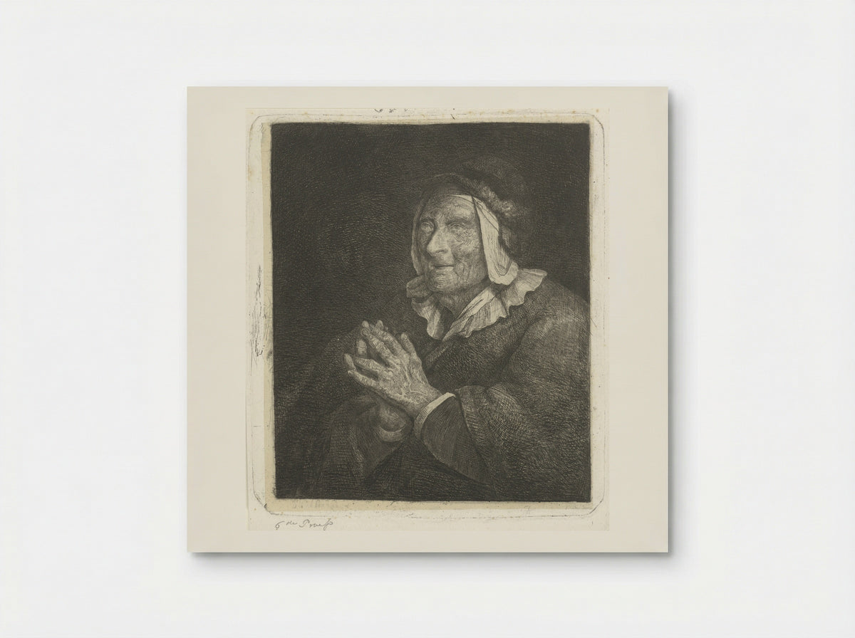 Oude vrouw (Old Woman) - Jacobus Ludovicus Cornet - Poster