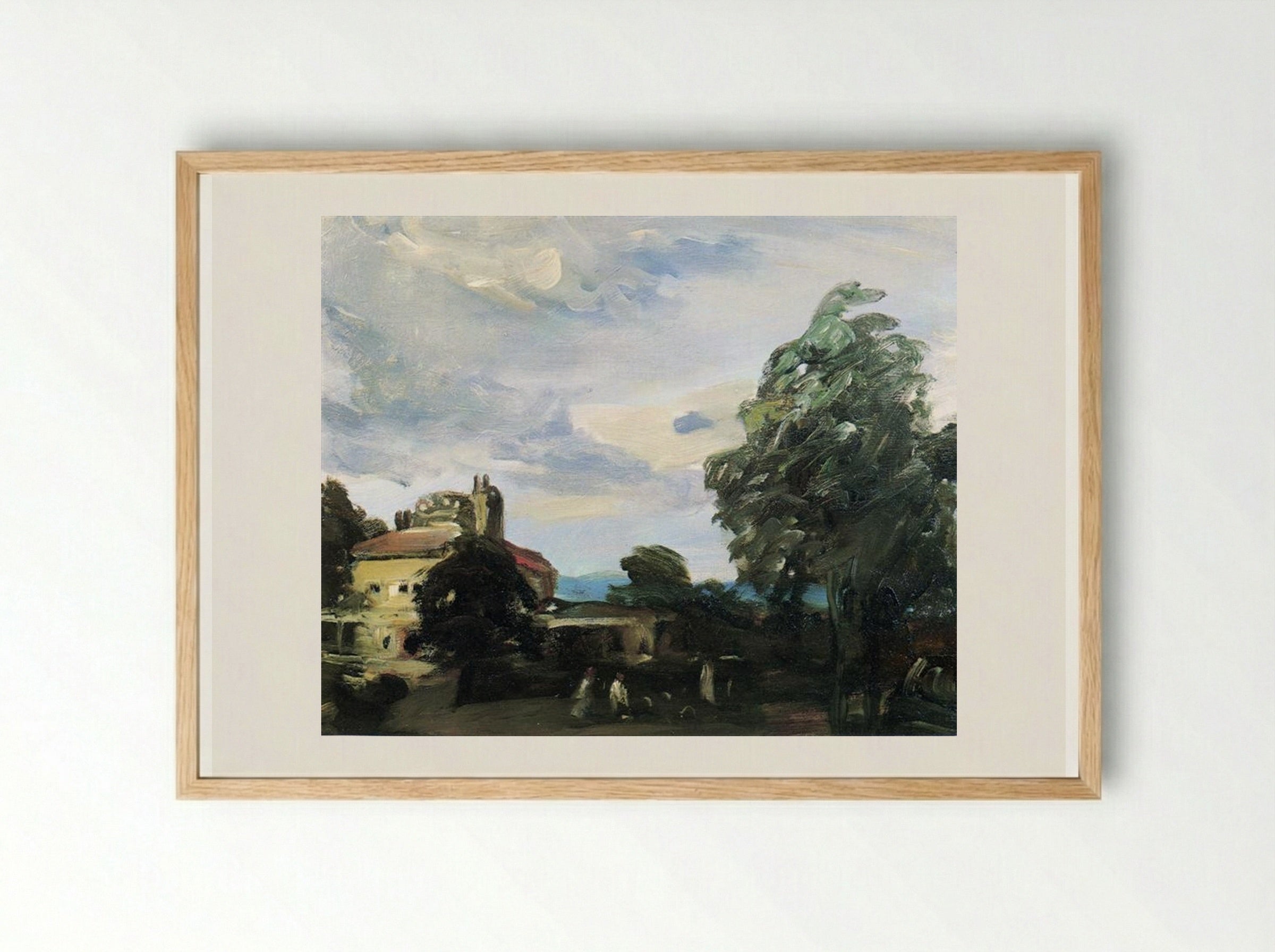 Our Home in Fort Washington, Pennsylvania - John French Sloan - Framed Print Wood