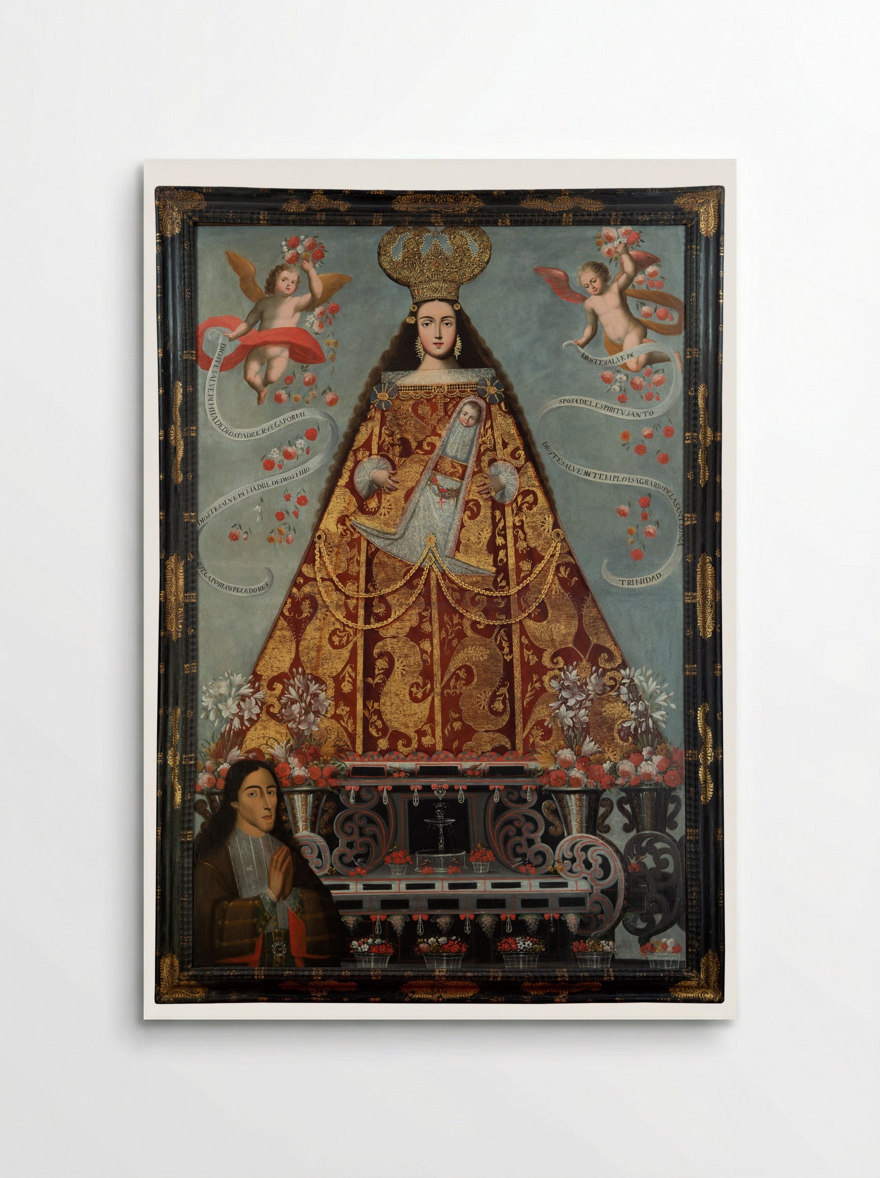 Our Lady of Bethlehem with Portrait of an Indigenous Donor - Unidentified Artist - Poster