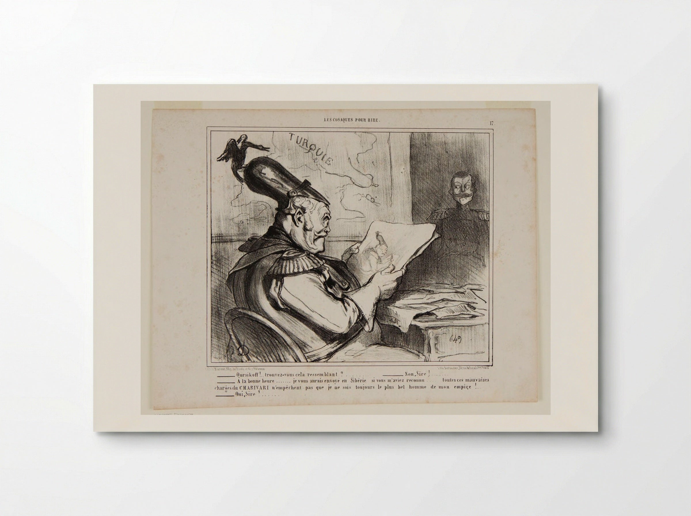 Oursikoff! ...trouvez-vous cela ressemblant? - Honoré-Victorin Daumier - Poster