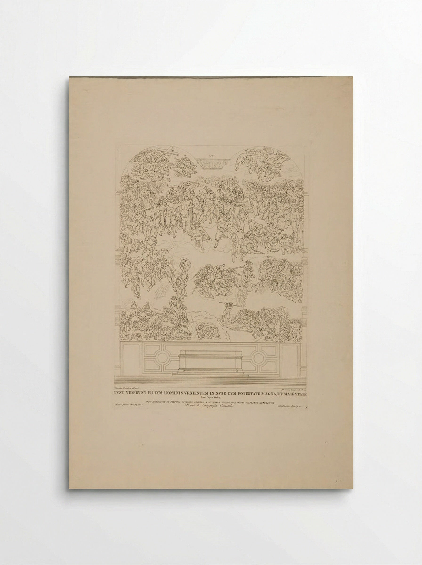 Outline of the Last Judgment - Domenico Cunego - Poster