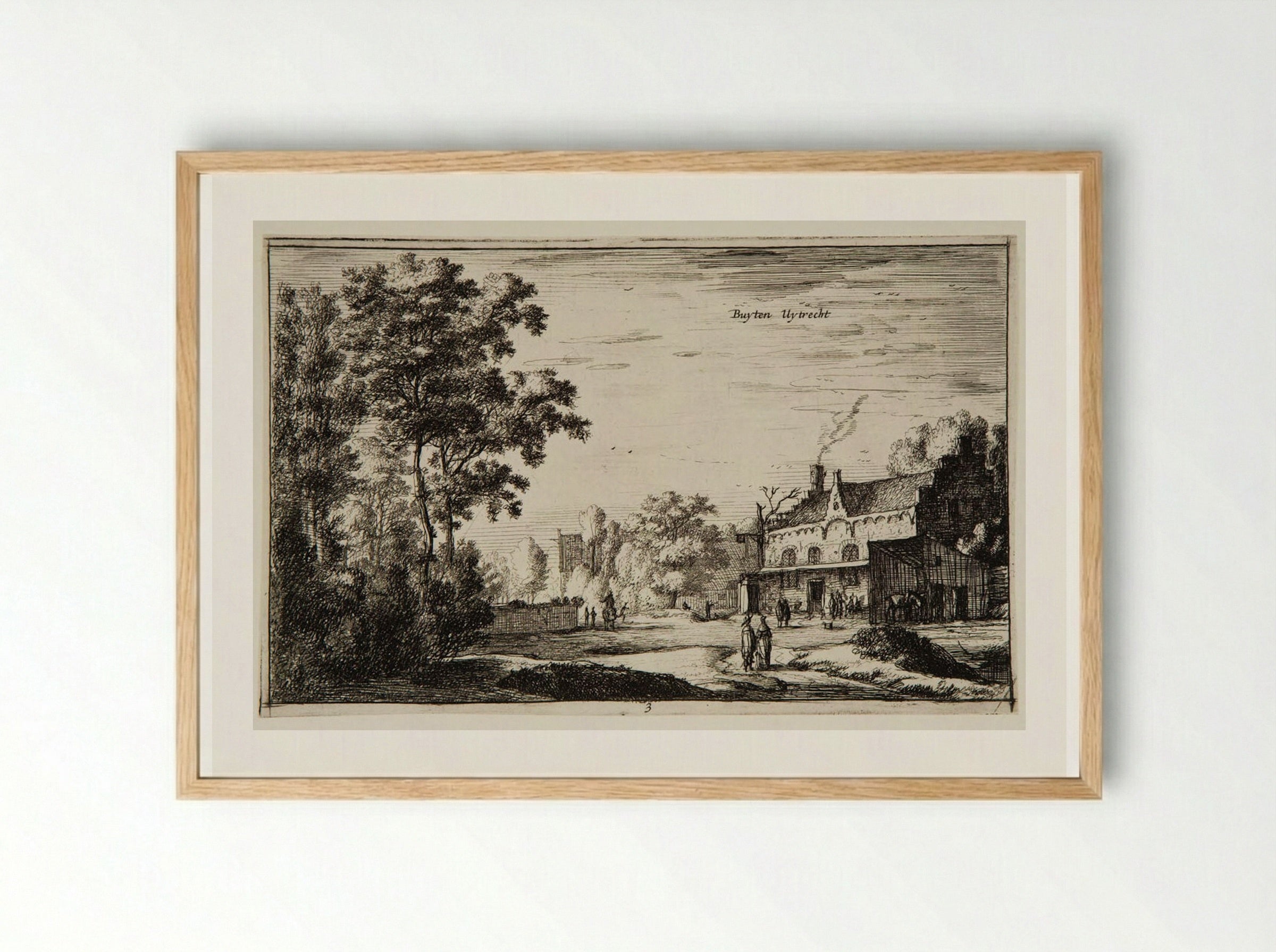 Outside Utrecht - Roelant Roghman - Framed Print Wood