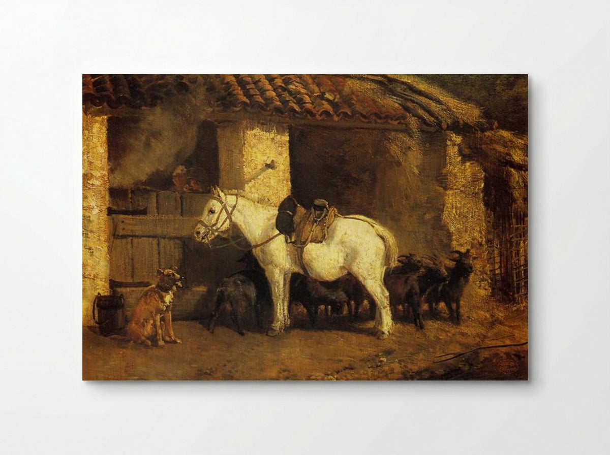 Outside the Stable - Constant Troyon - Poster