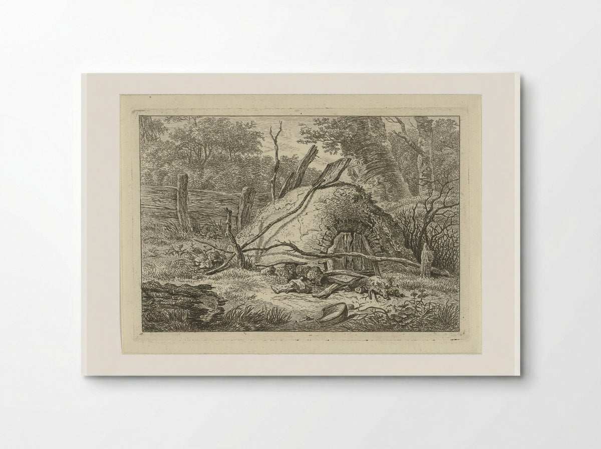 Oven met schop - Hermanus Fock - Poster