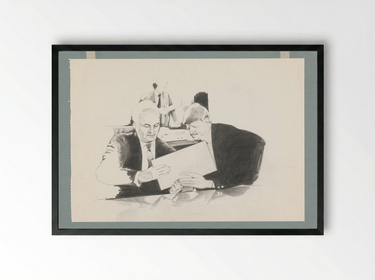 Overdracht van akte - Lucebert - Framed Print Black