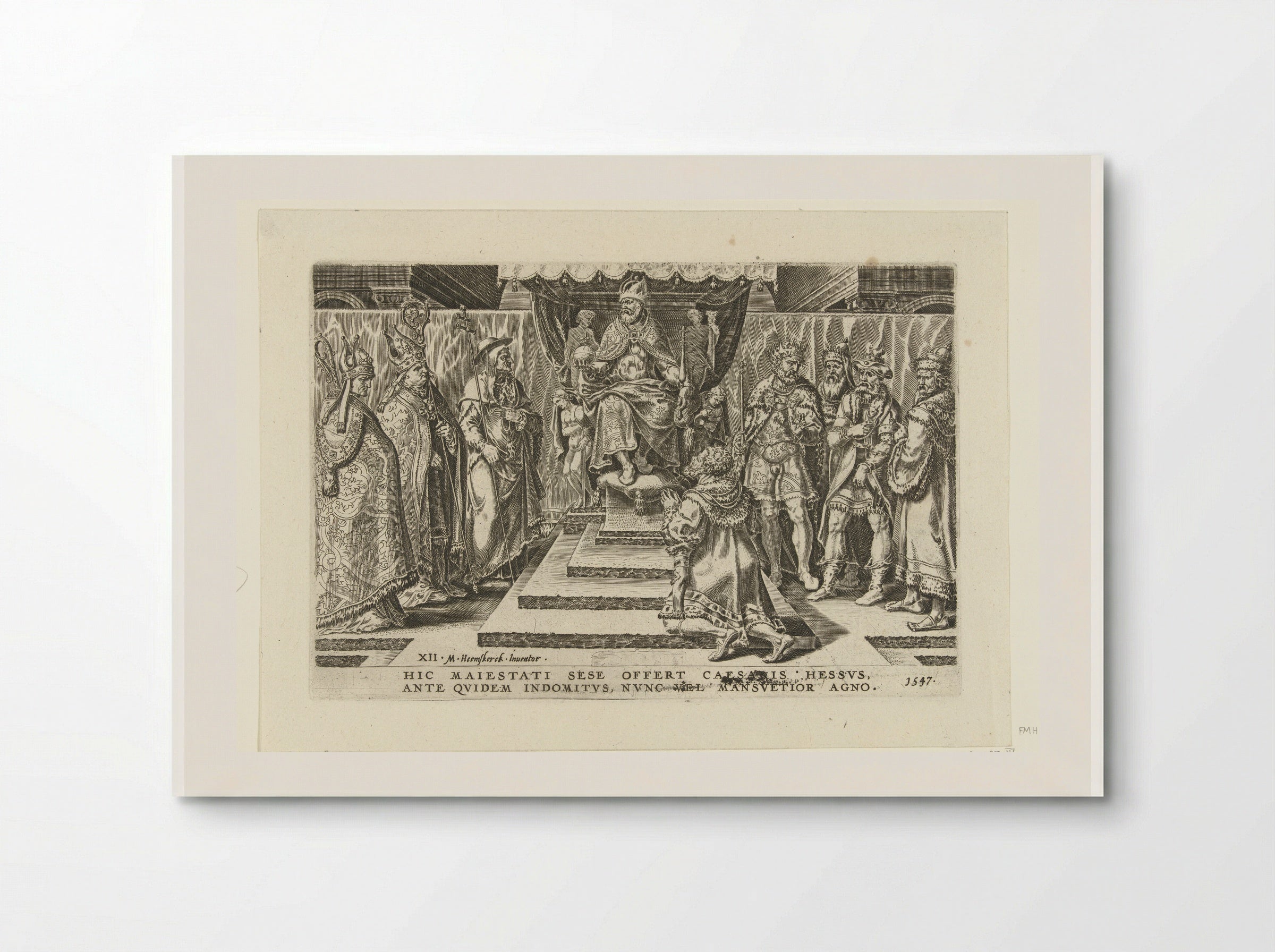Overgave van de landgraaf van Hessen - Dirck Volckertsz. Coornhert - Poster