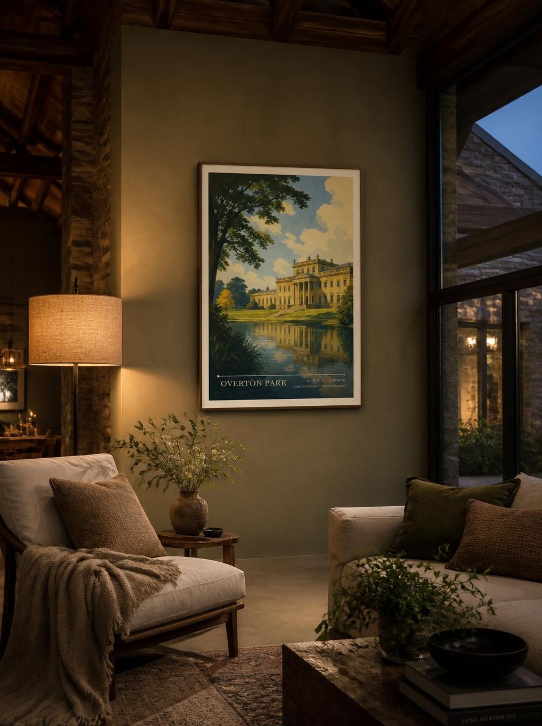 Overton Park Gloucestershire United Kingdom Travel Poster - Lifestyle