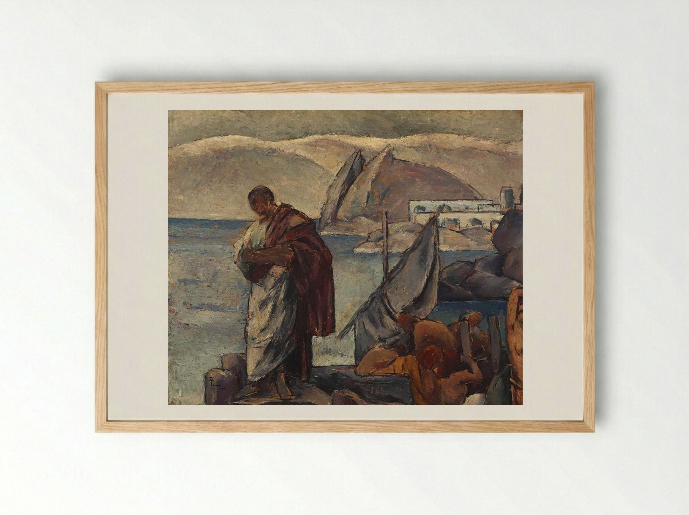 Ovid in Exile - Ion Theodorescu-Sion - Framed Print Wood