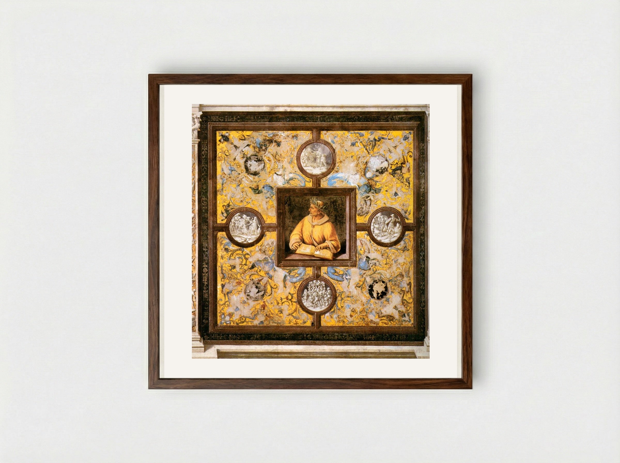 Ovid - Luca Signorelli - Framed Print Dark Wood