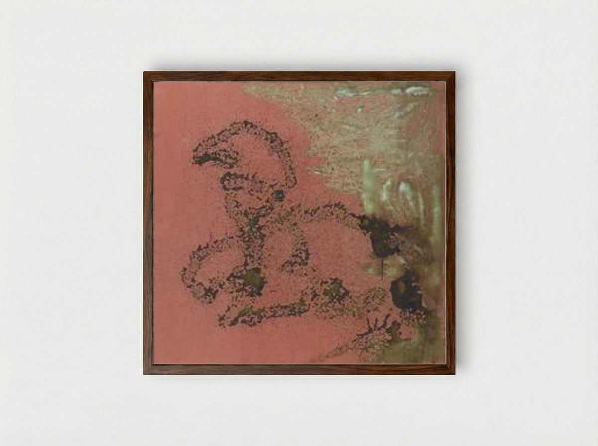 Oxidation Painting - Andy Warhol - Framed Print Dark Wood