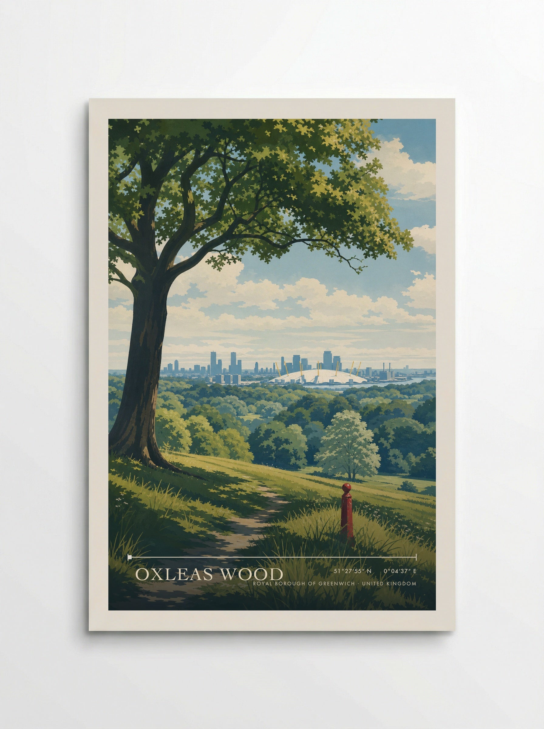 Oxleas Wood Royal Borough of Greenwich United Kingdom Travel Poster - Poster
