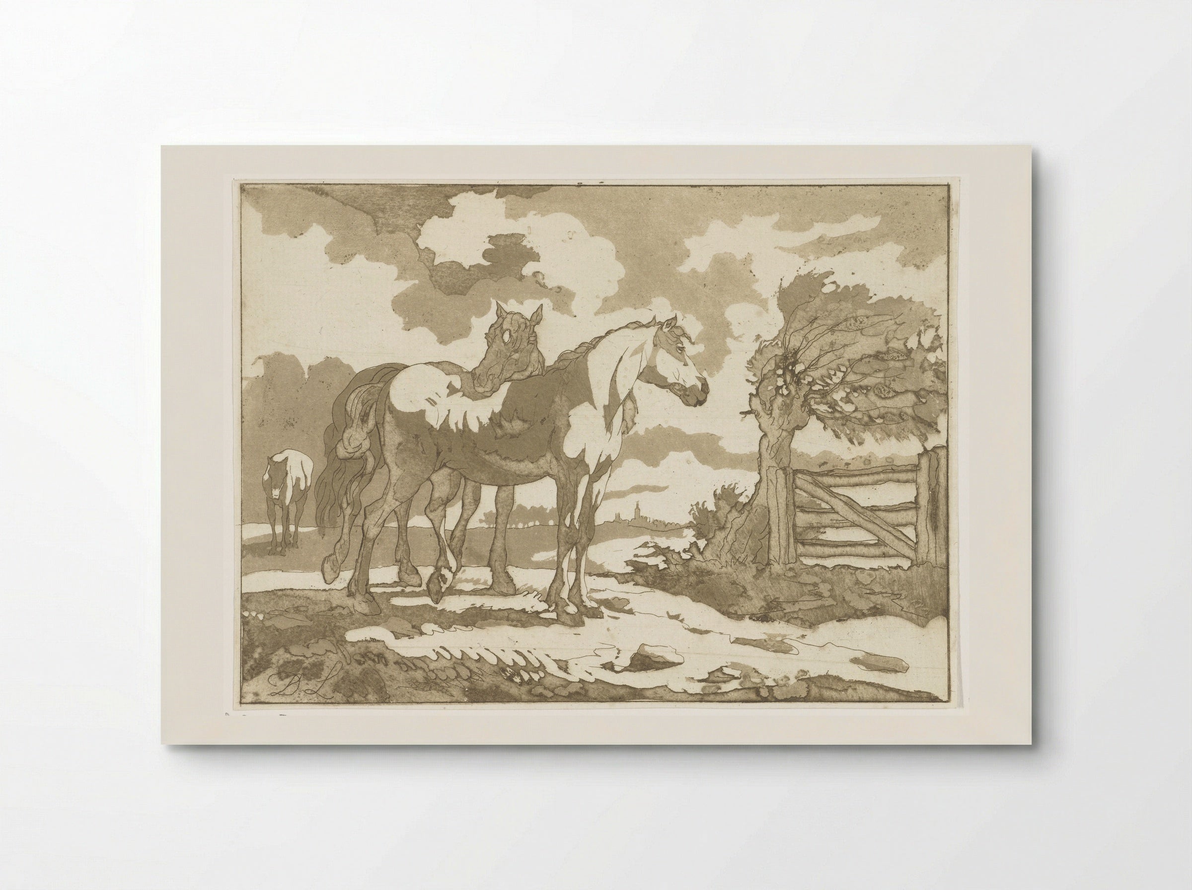 Paarden (Horses) - Anthonie van den Bos - Poster