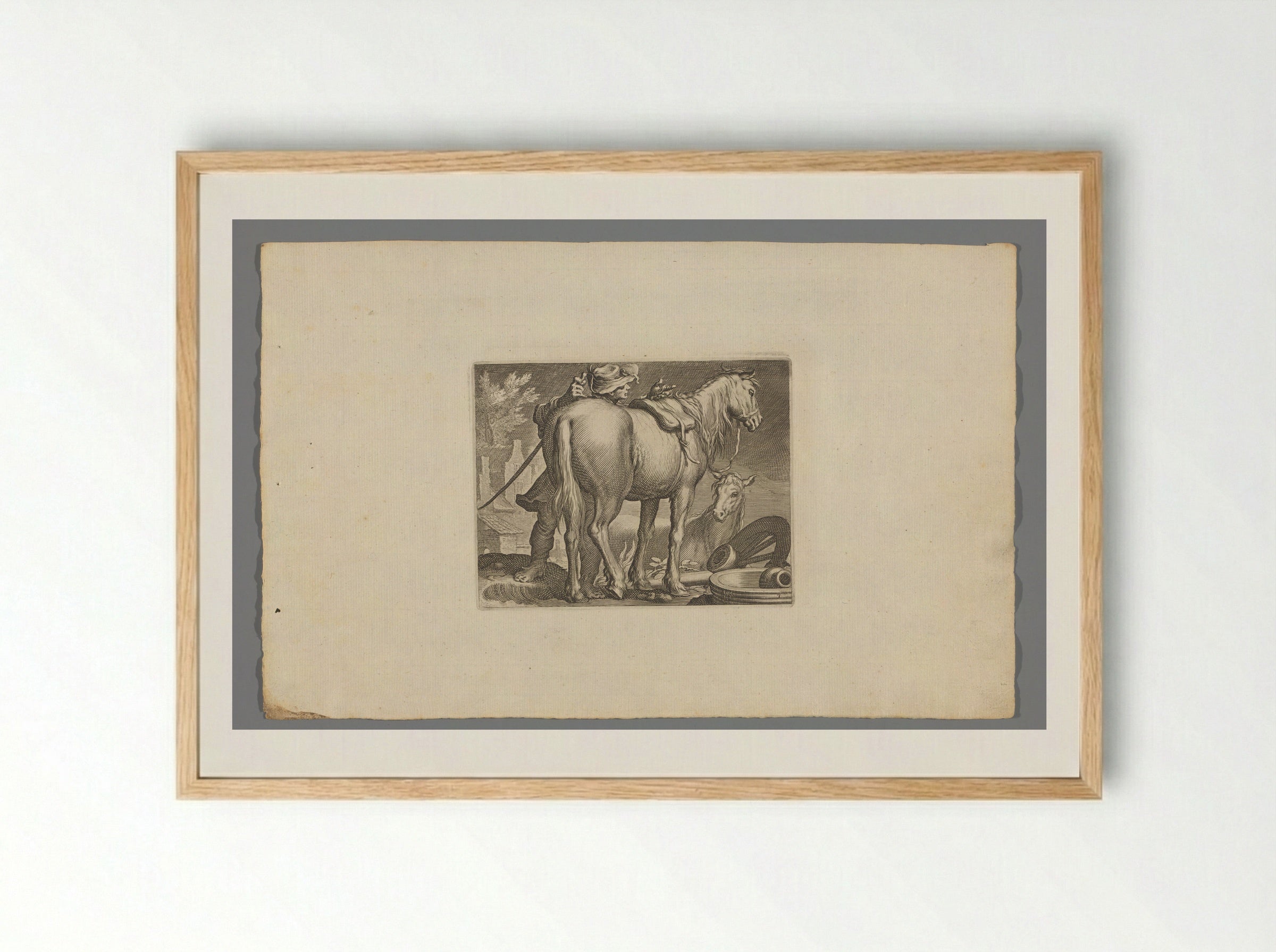 Paarden - Boëtius Adamsz. Bolswert - Framed Print Wood