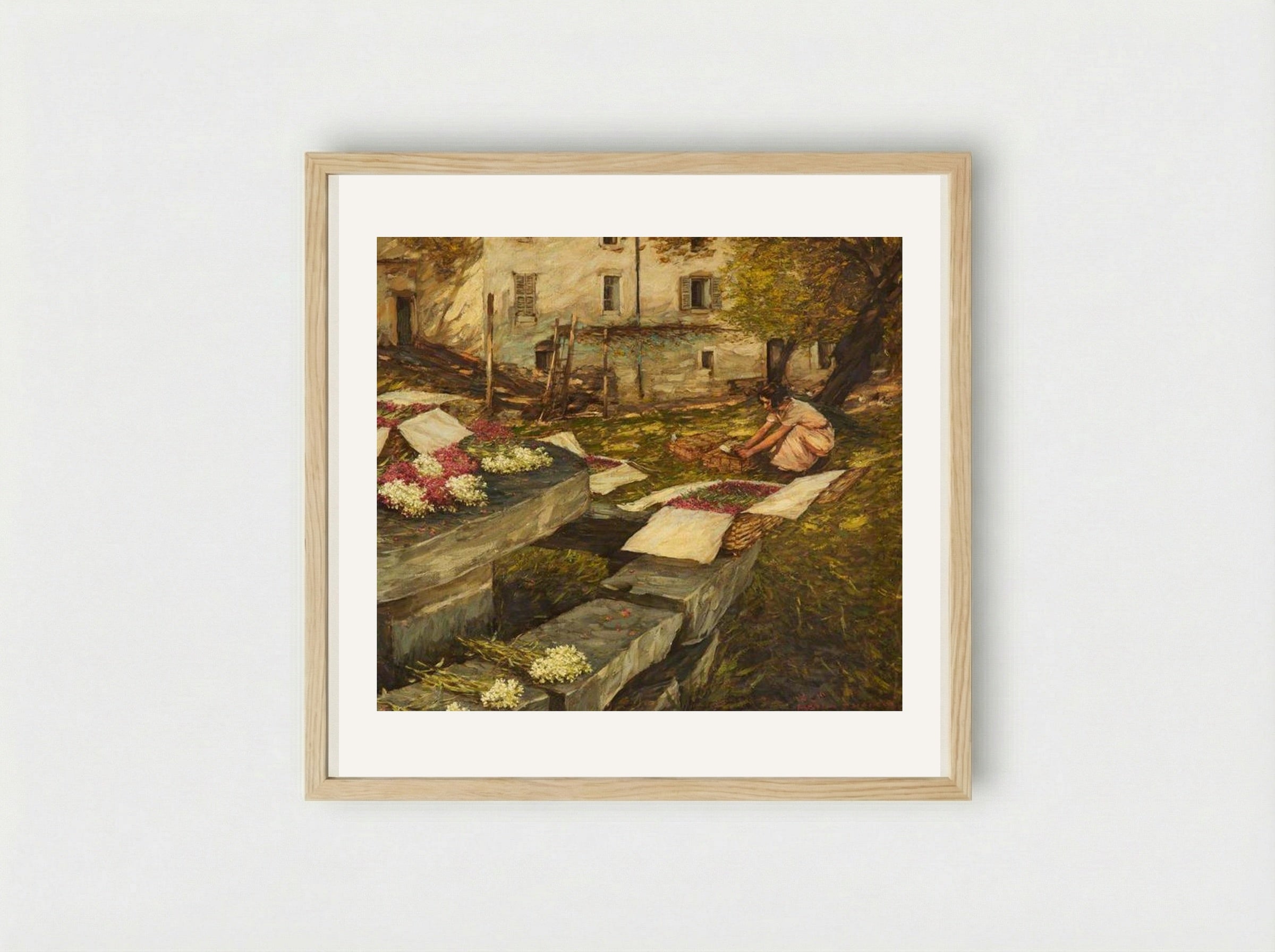 Packing Stocks - Henry Herbert La Thangue - Framed Print Wood