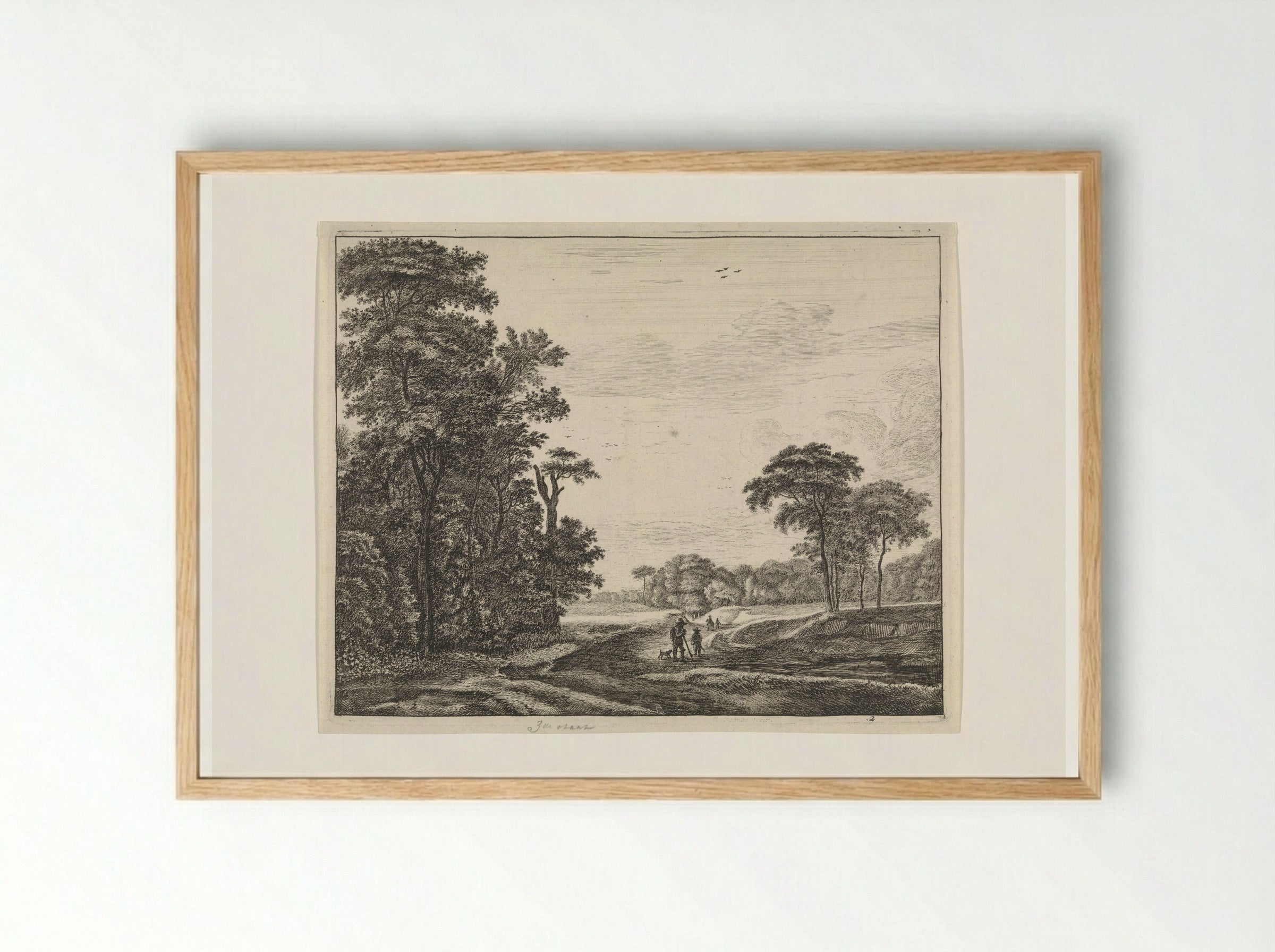 Pad aan de rand van het Haagse Bos - Roelant Roghman - Framed Print Wood