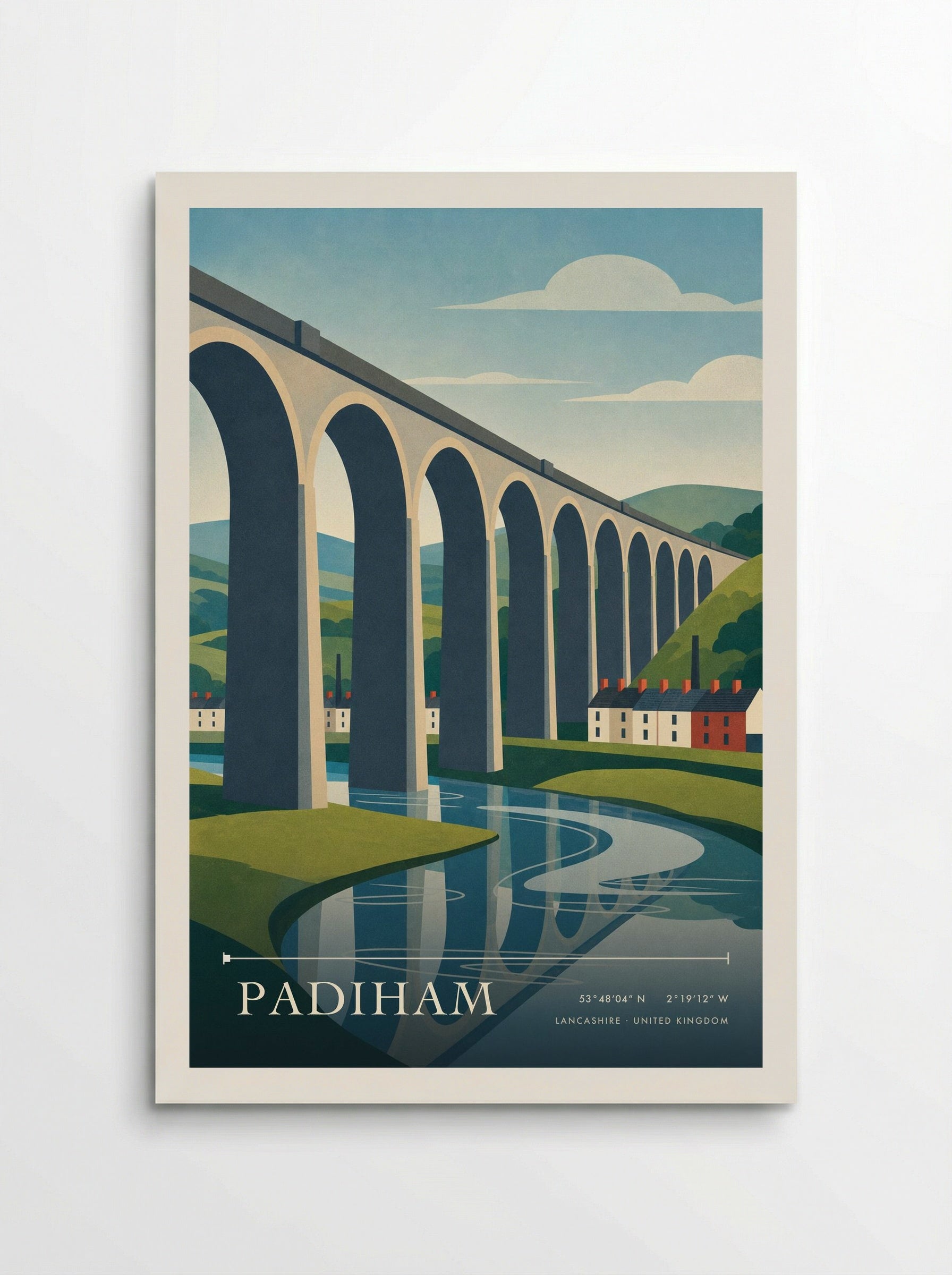 Padiham Lancashire United Kingdom Travel Poster - Poster