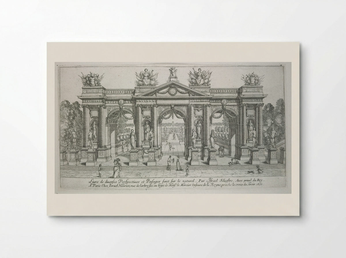 Page from Livre de Diverses Perspectives et Paisages - Israël Silvestre - Poster