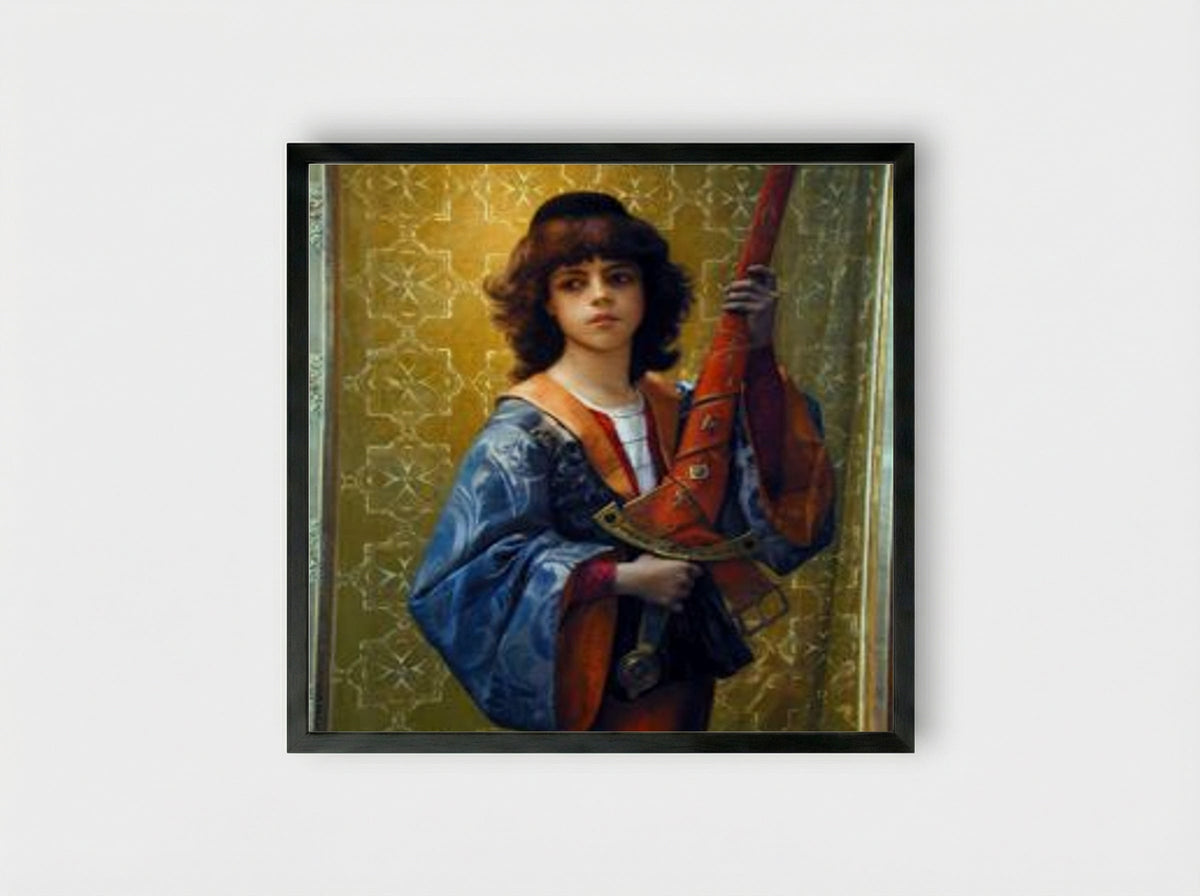 Paige - Alexandre Cabanel - Framed Print Black