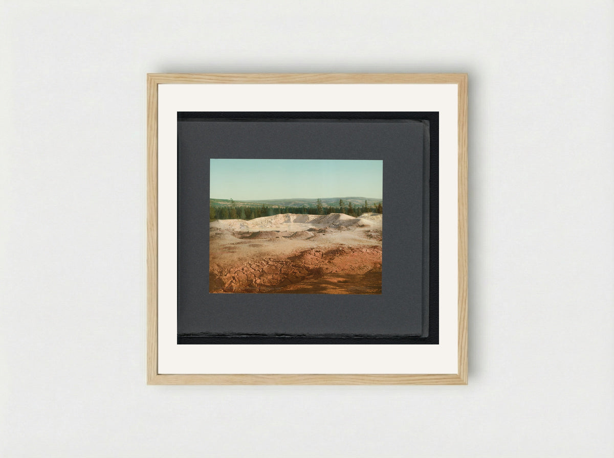 Paint Pot, Yellowstone National Park - William Henry Jackson - Framed Print Wood
