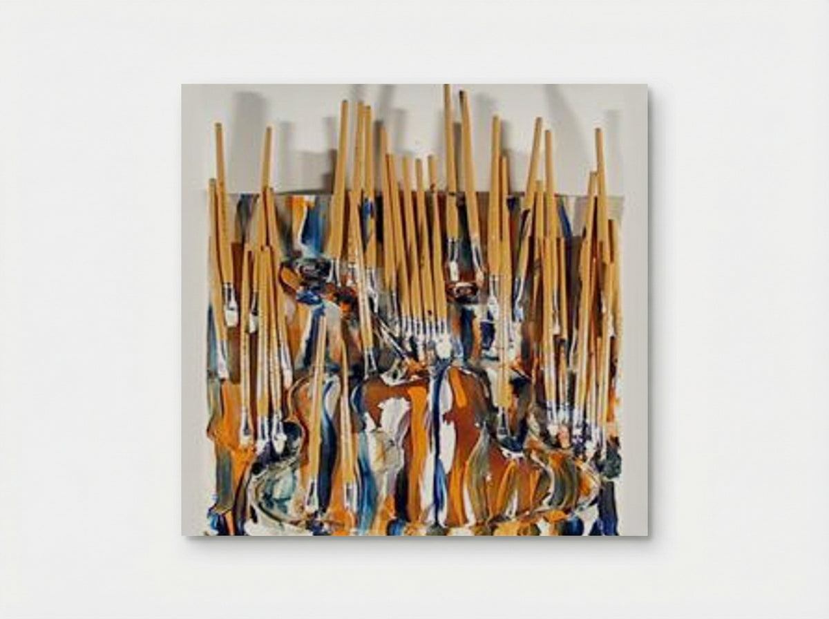 Paintbrushes & Violin (II) - Arman - Poster