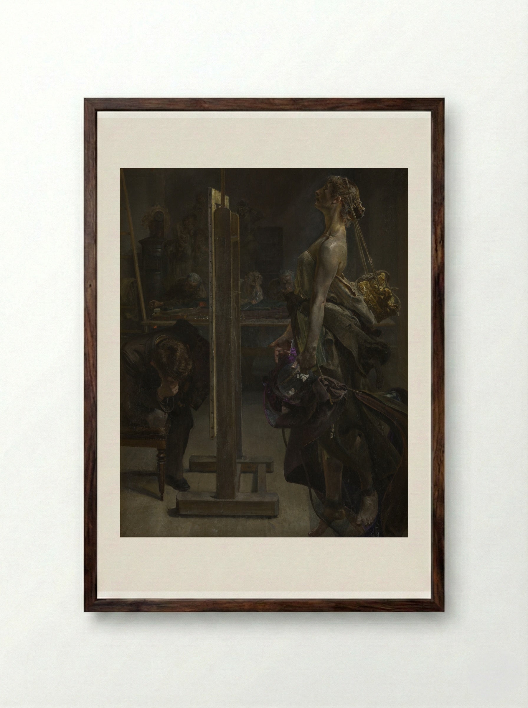 Painter's Inspiration - Jacek Malczewski - Framed Print Dark Wood