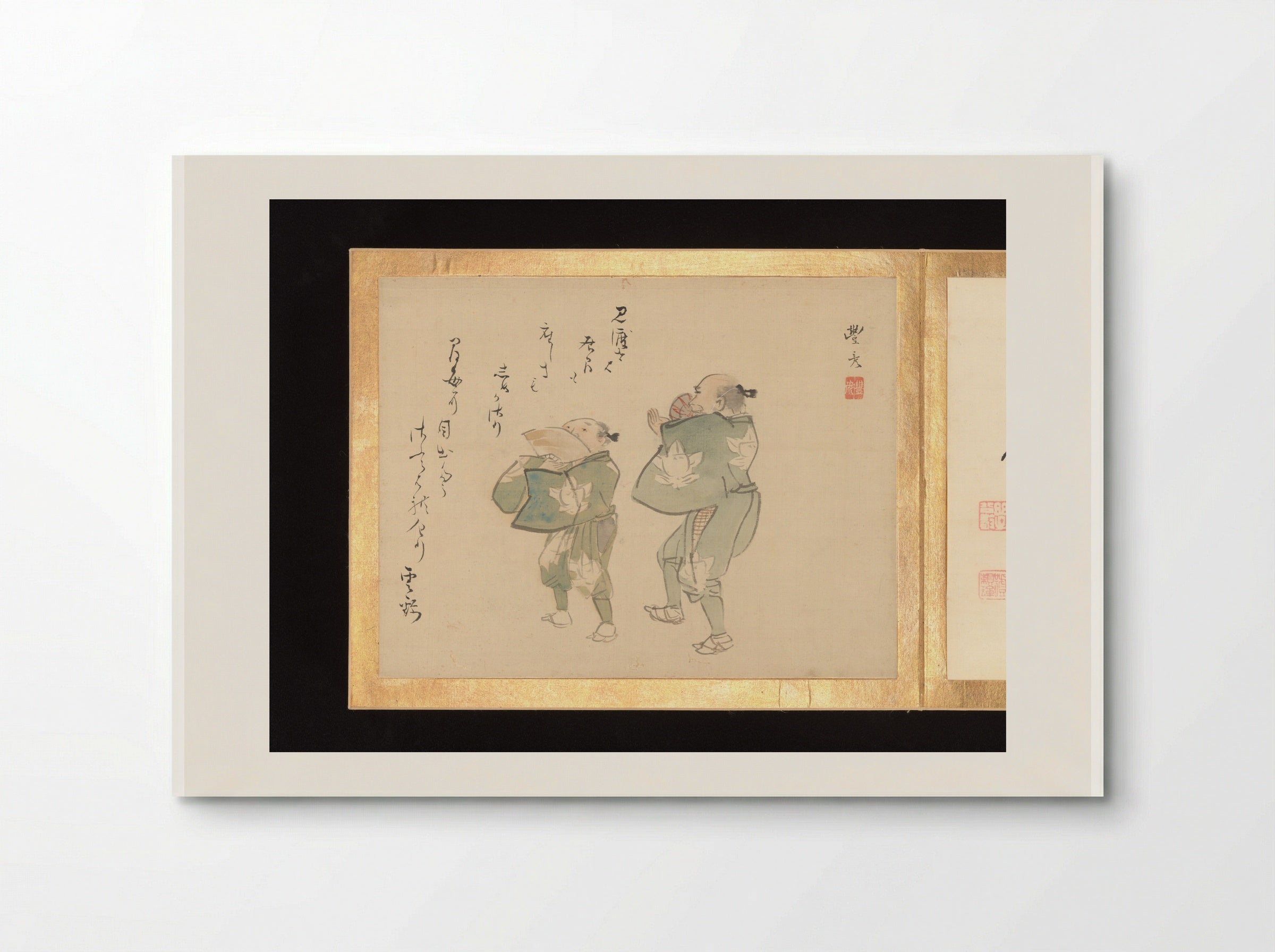 Painting Album of Sublime Talent (Two Figures Dancing) - Utagawa Toyohiro - Poster